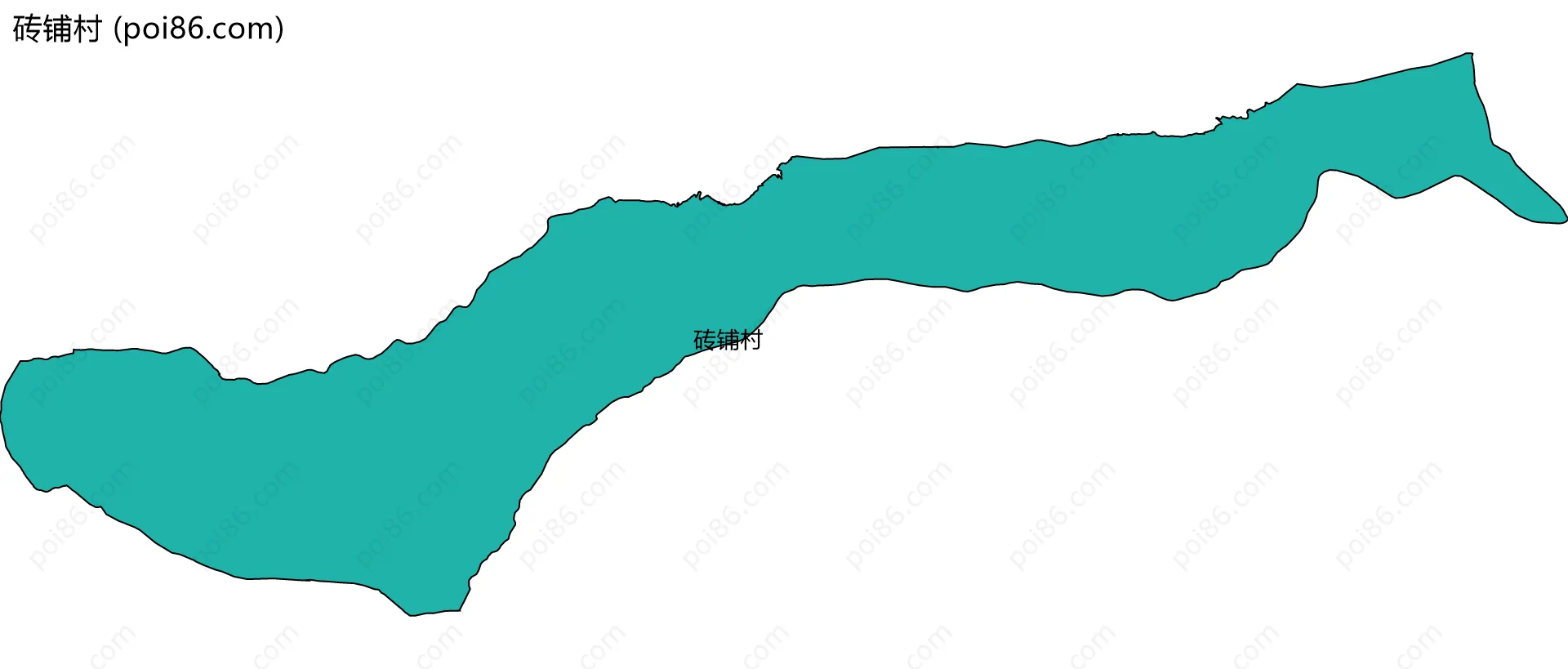 砖铺村边界地图