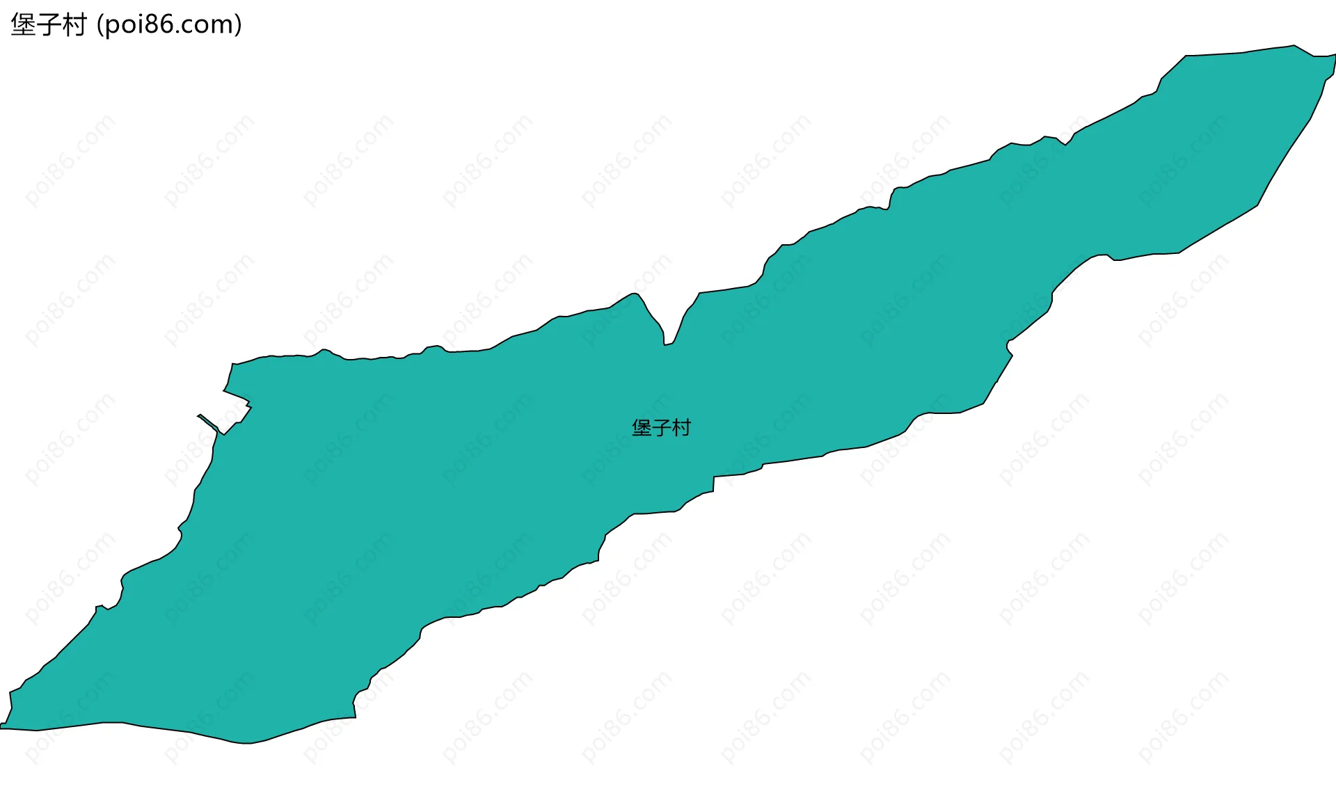 堡子村边界地图