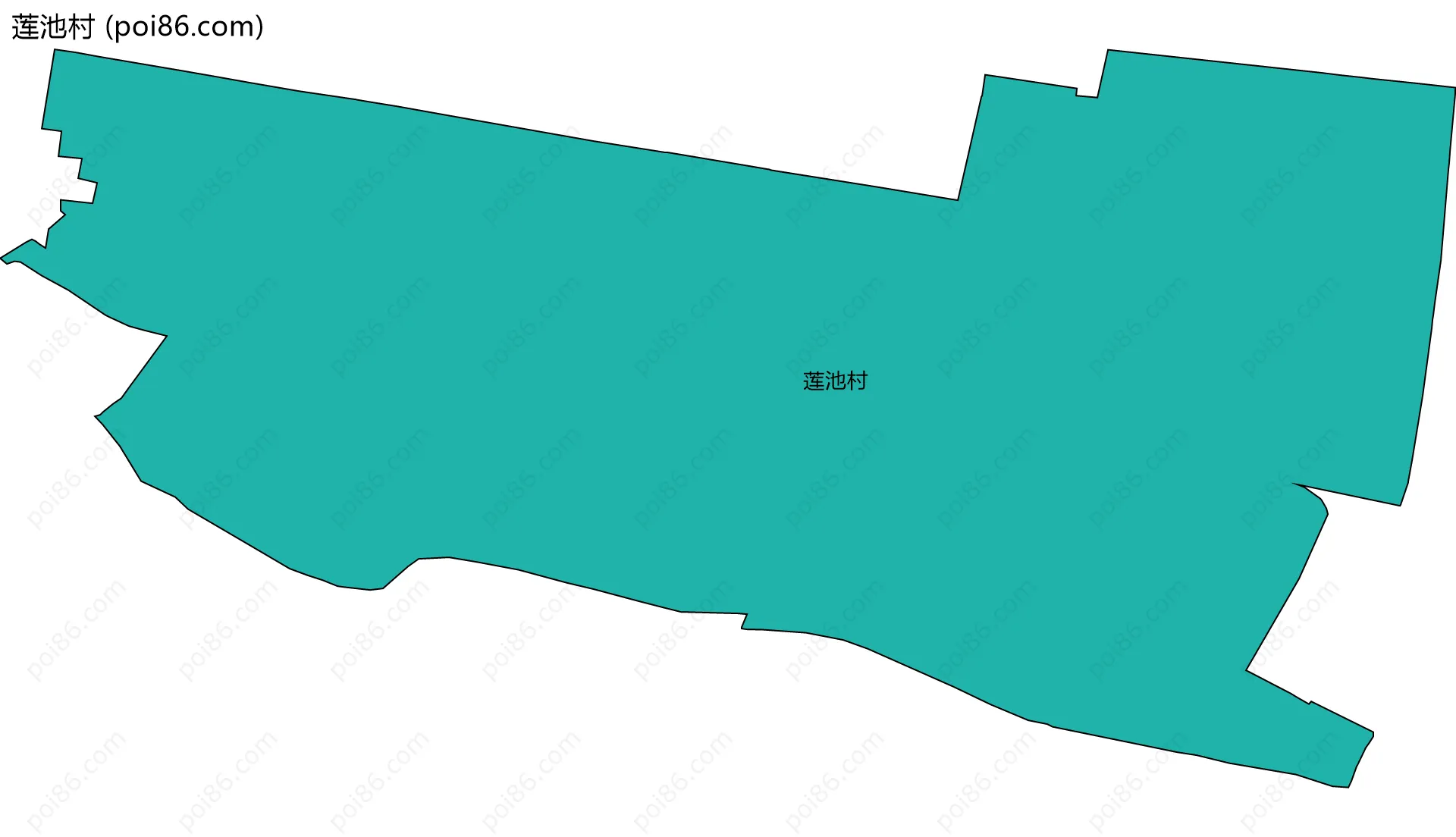 莲池村边界地图