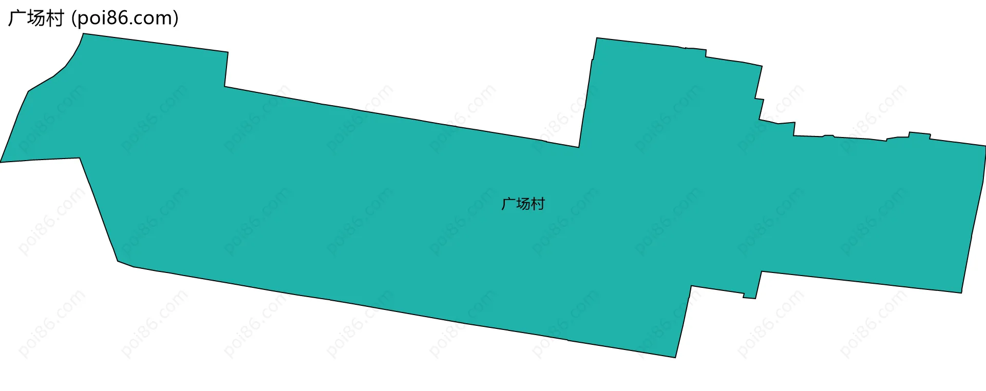 广场村边界地图