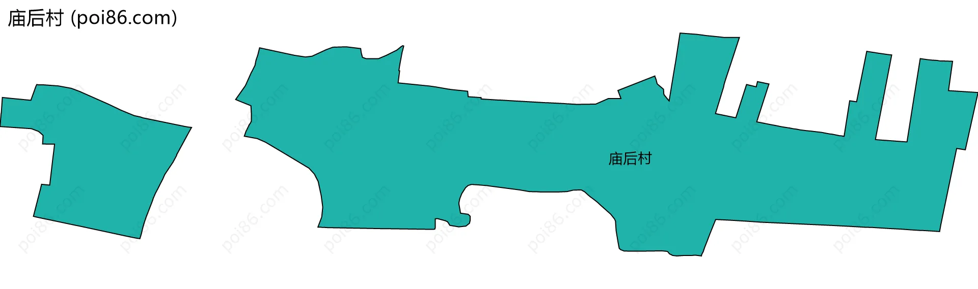 庙后村边界地图