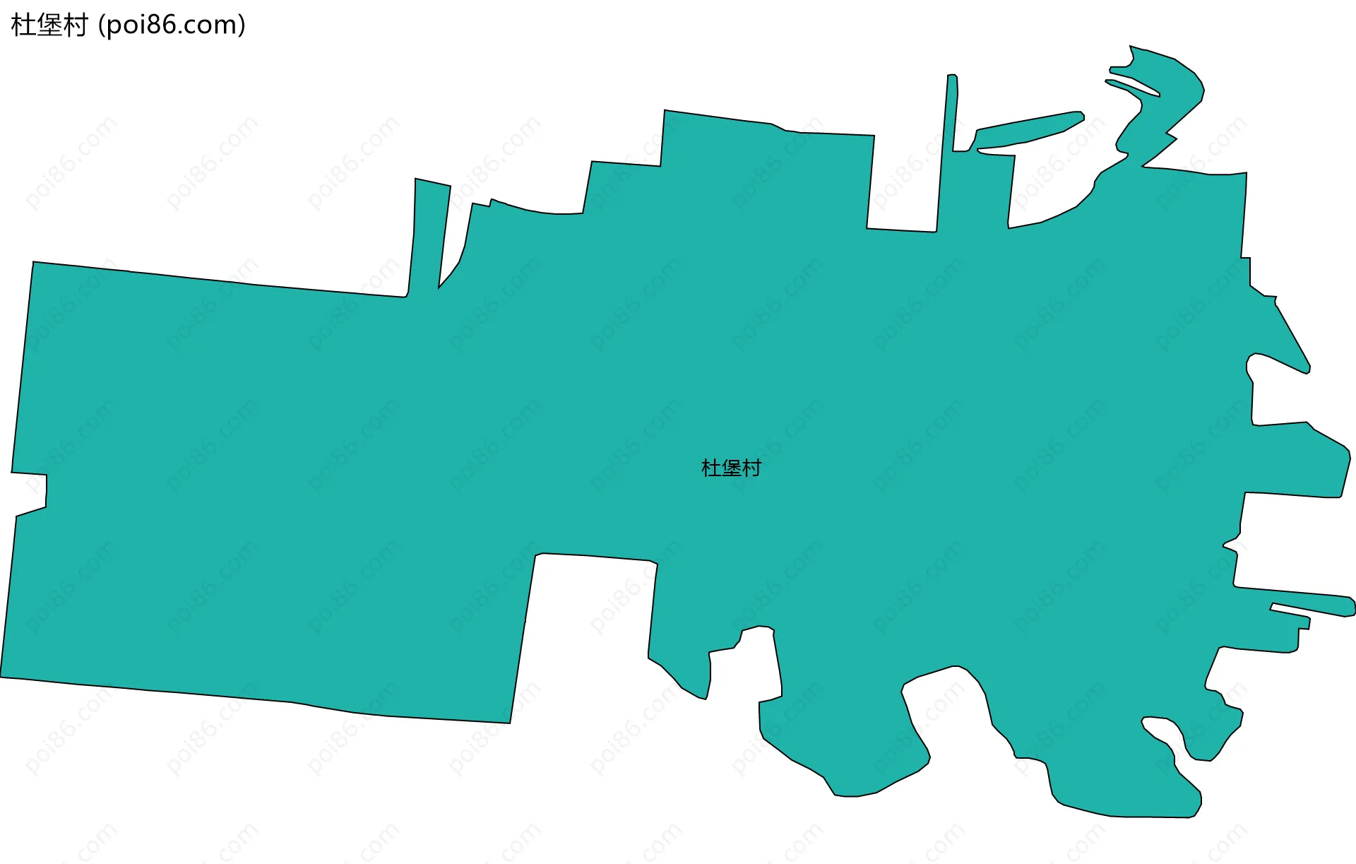 杜堡村边界地图