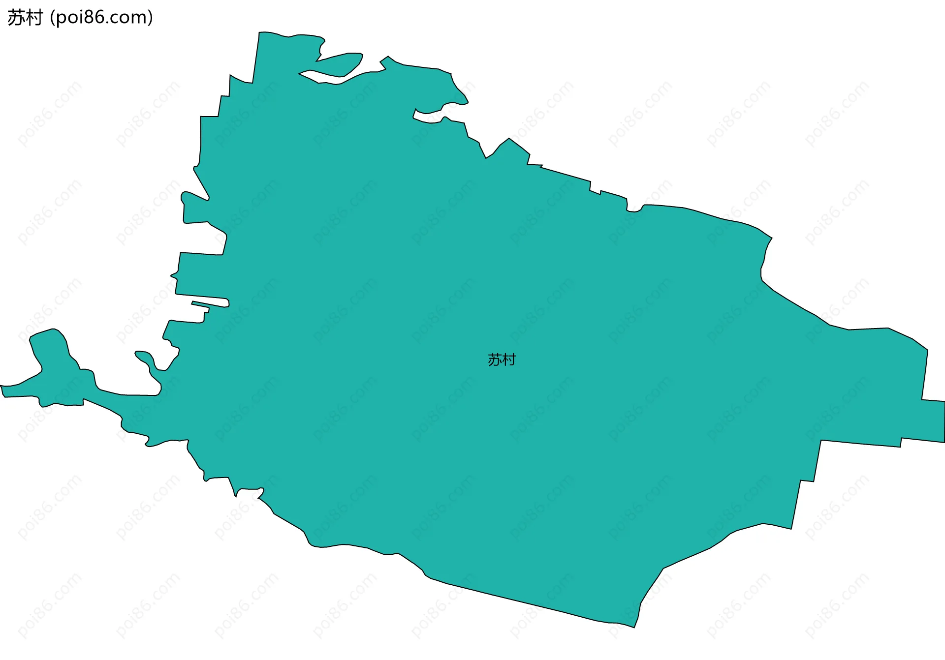 苏村边界地图
