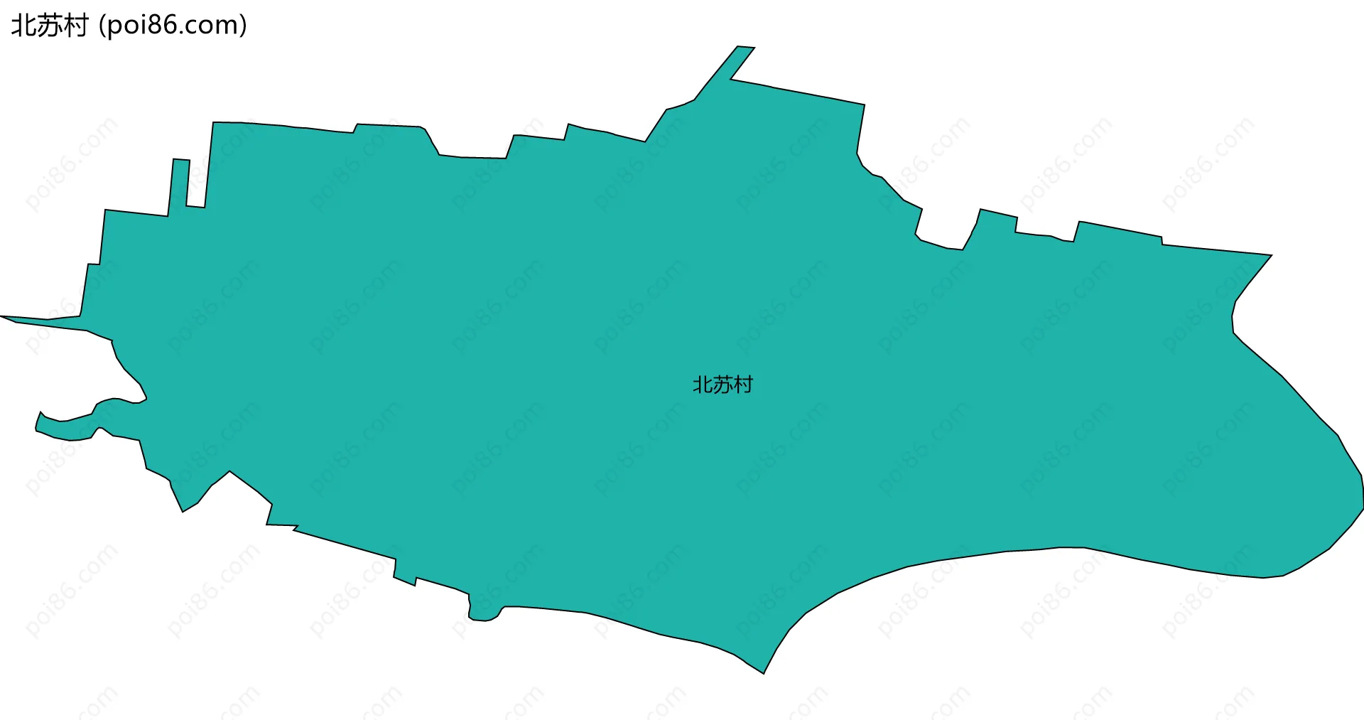 北苏村边界地图