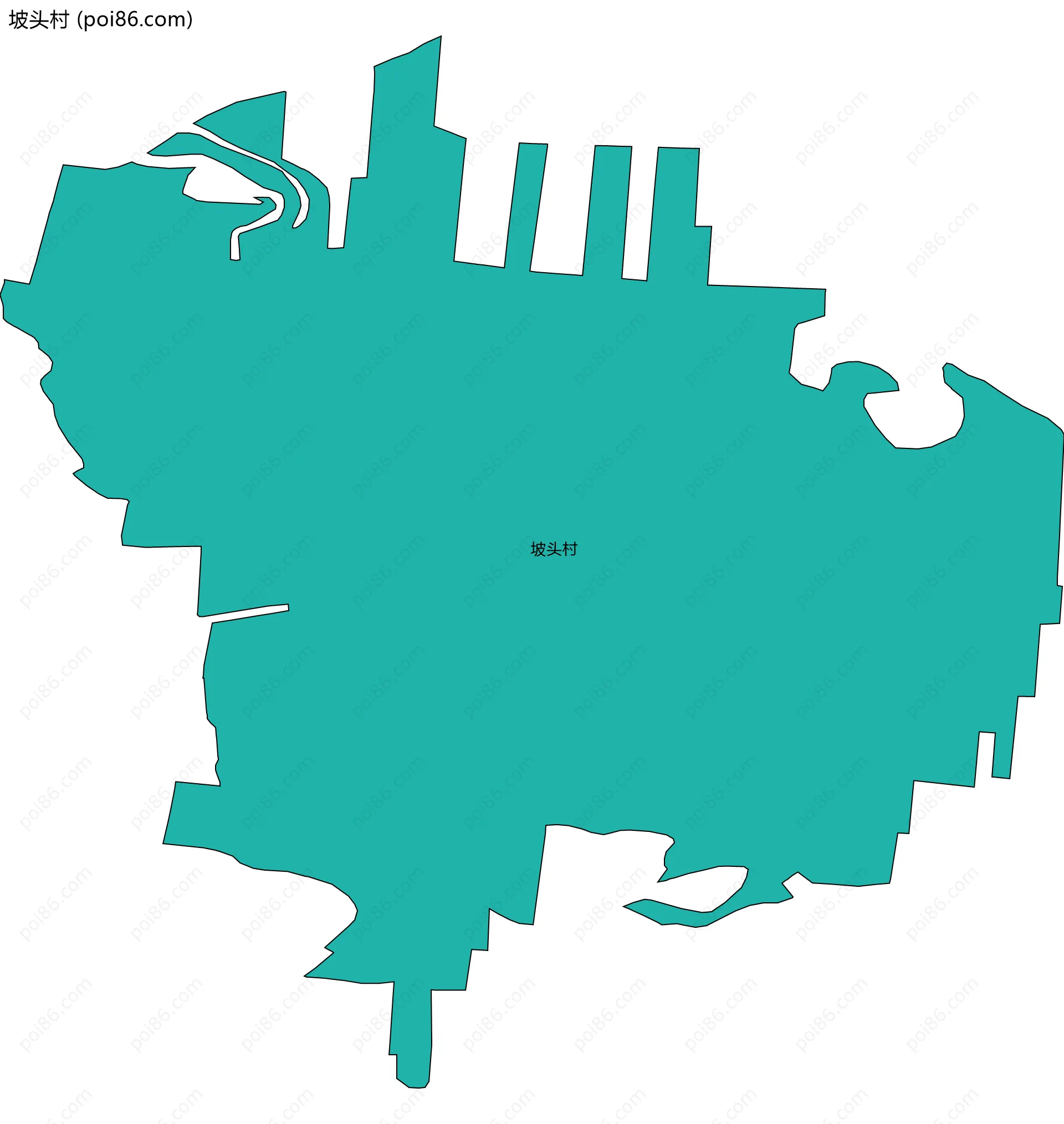 坡头村边界地图