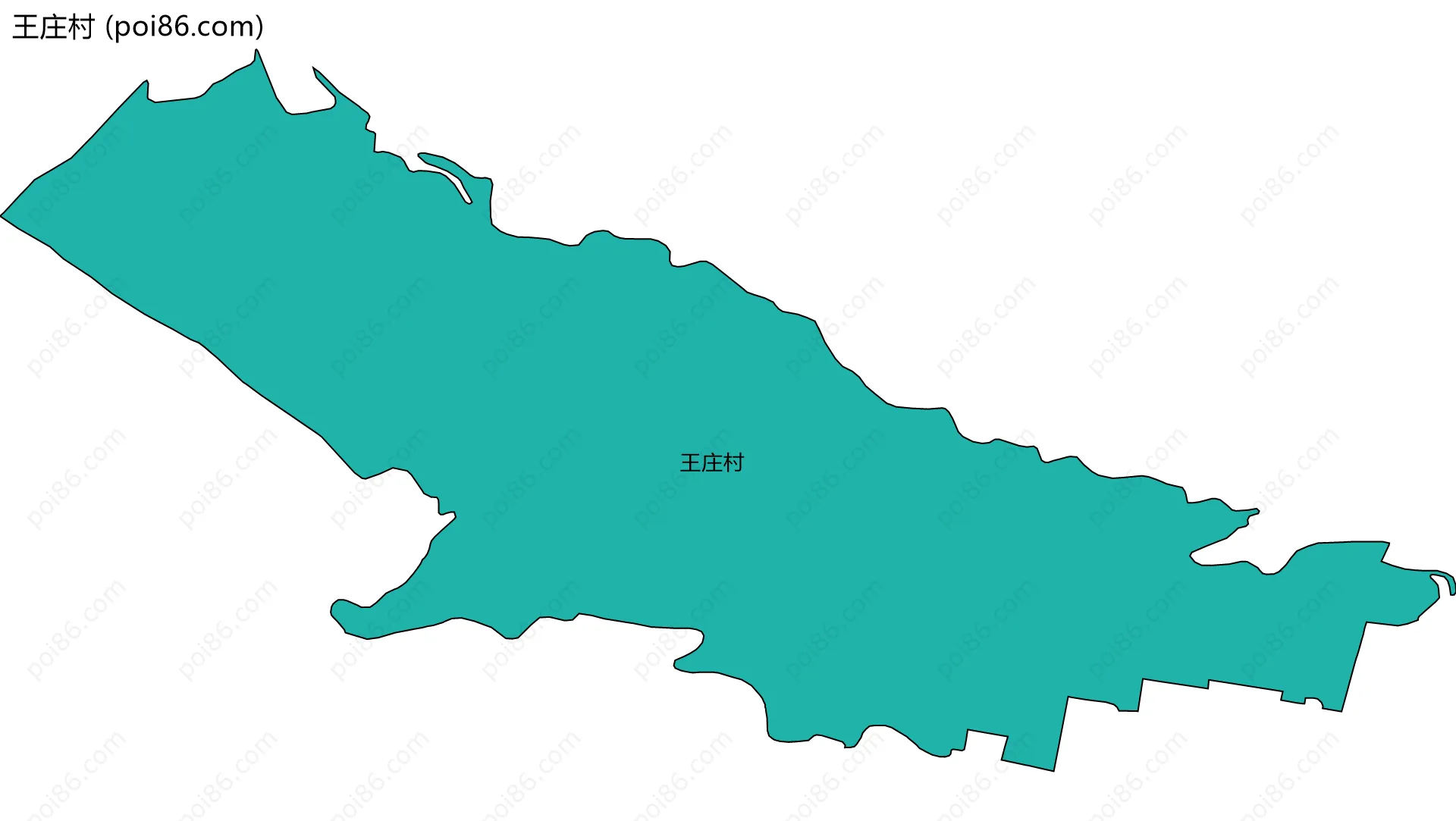 王庄村边界地图