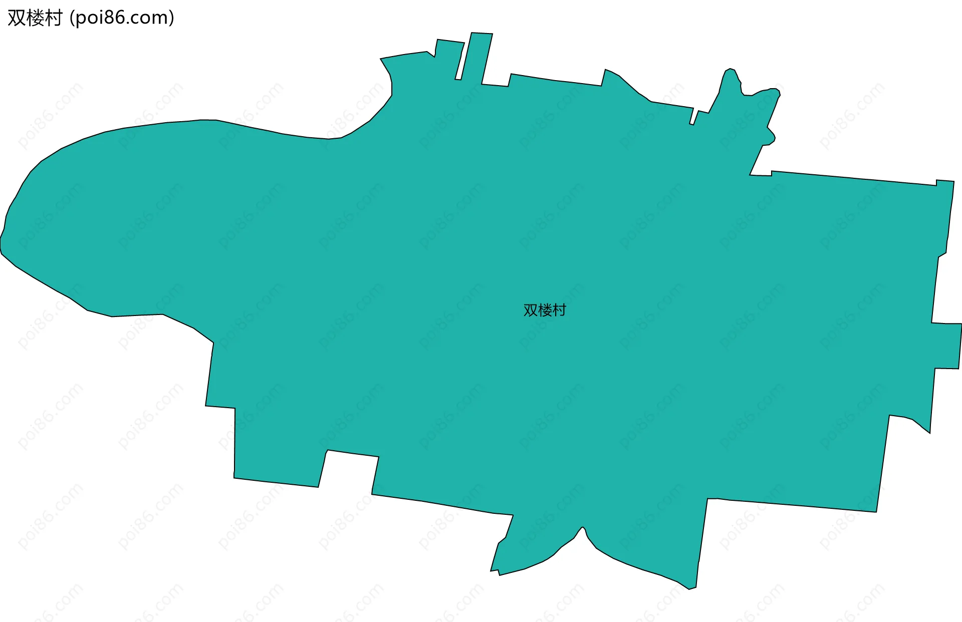 双楼村边界地图