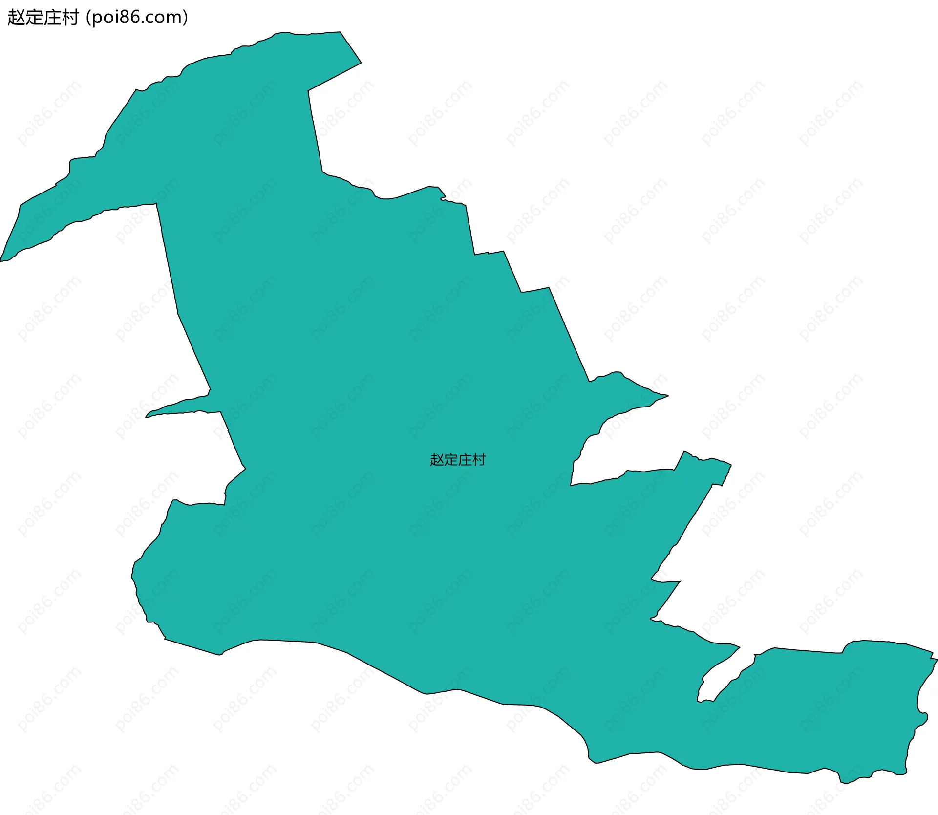 赵定庄村边界地图
