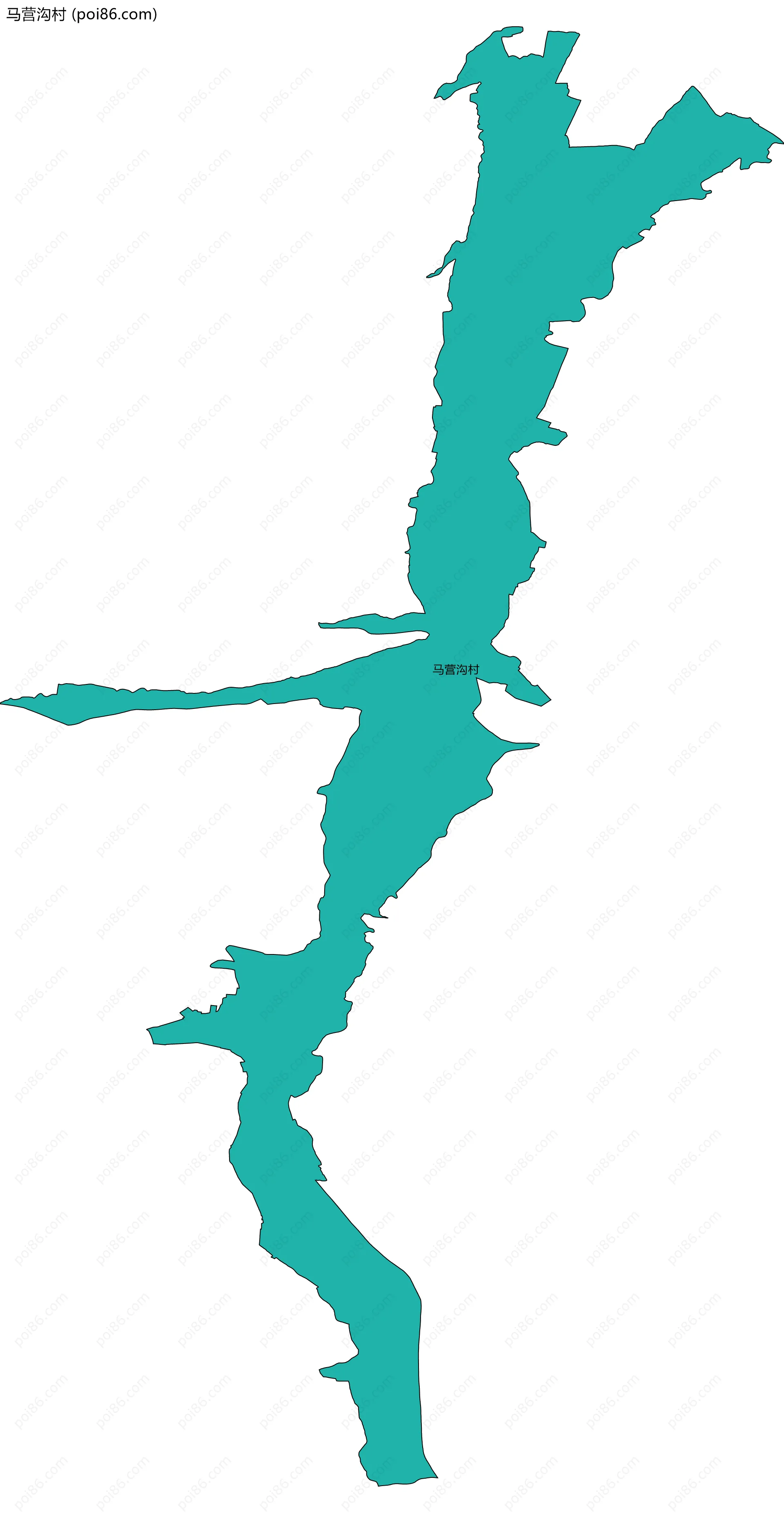 马营沟村边界地图