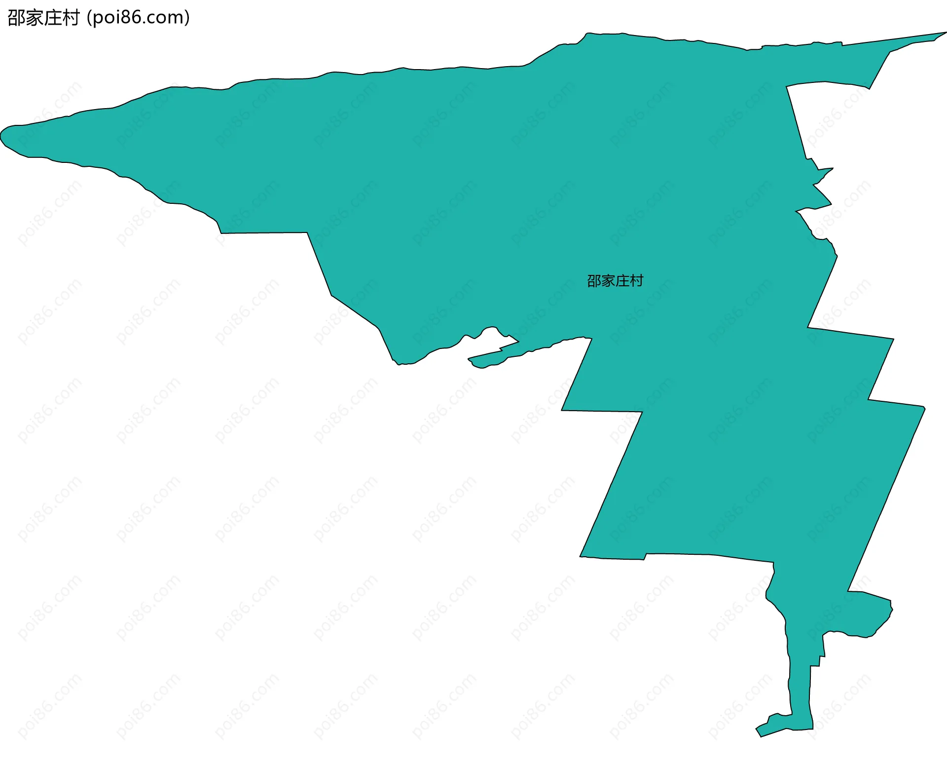邵家庄村边界地图