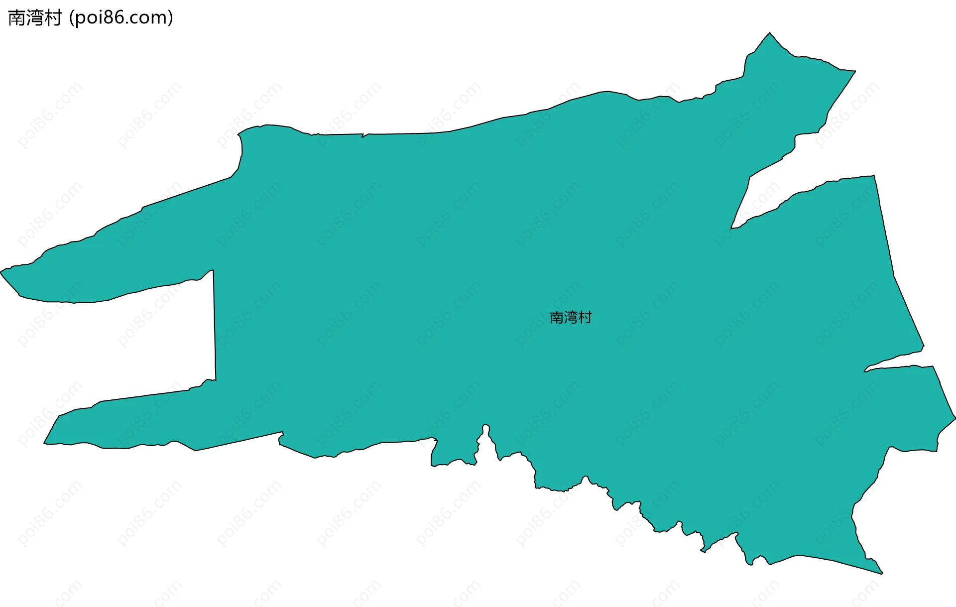 南湾村边界地图