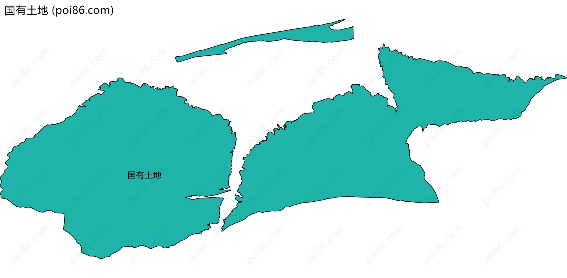 国有土地边界地图