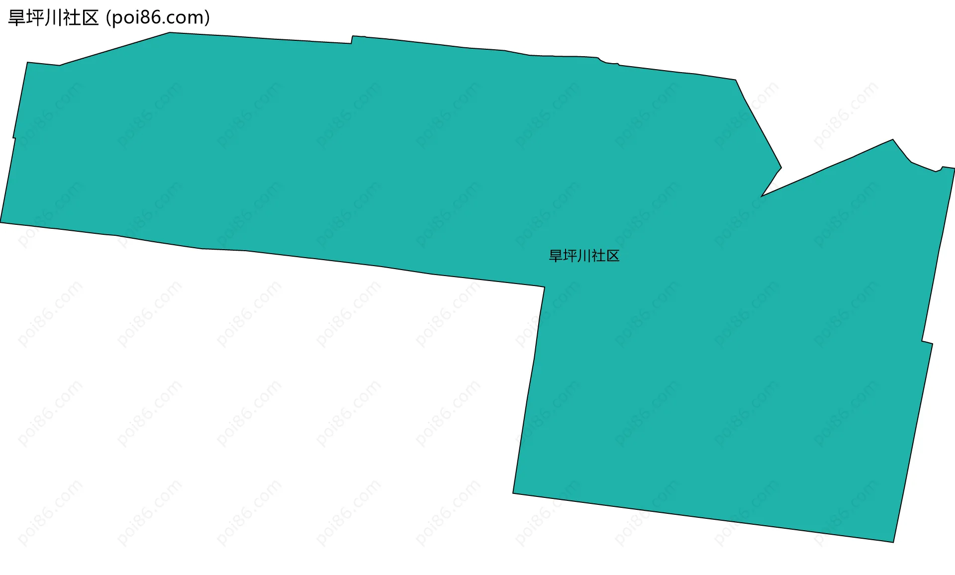 旱坪川社区边界地图