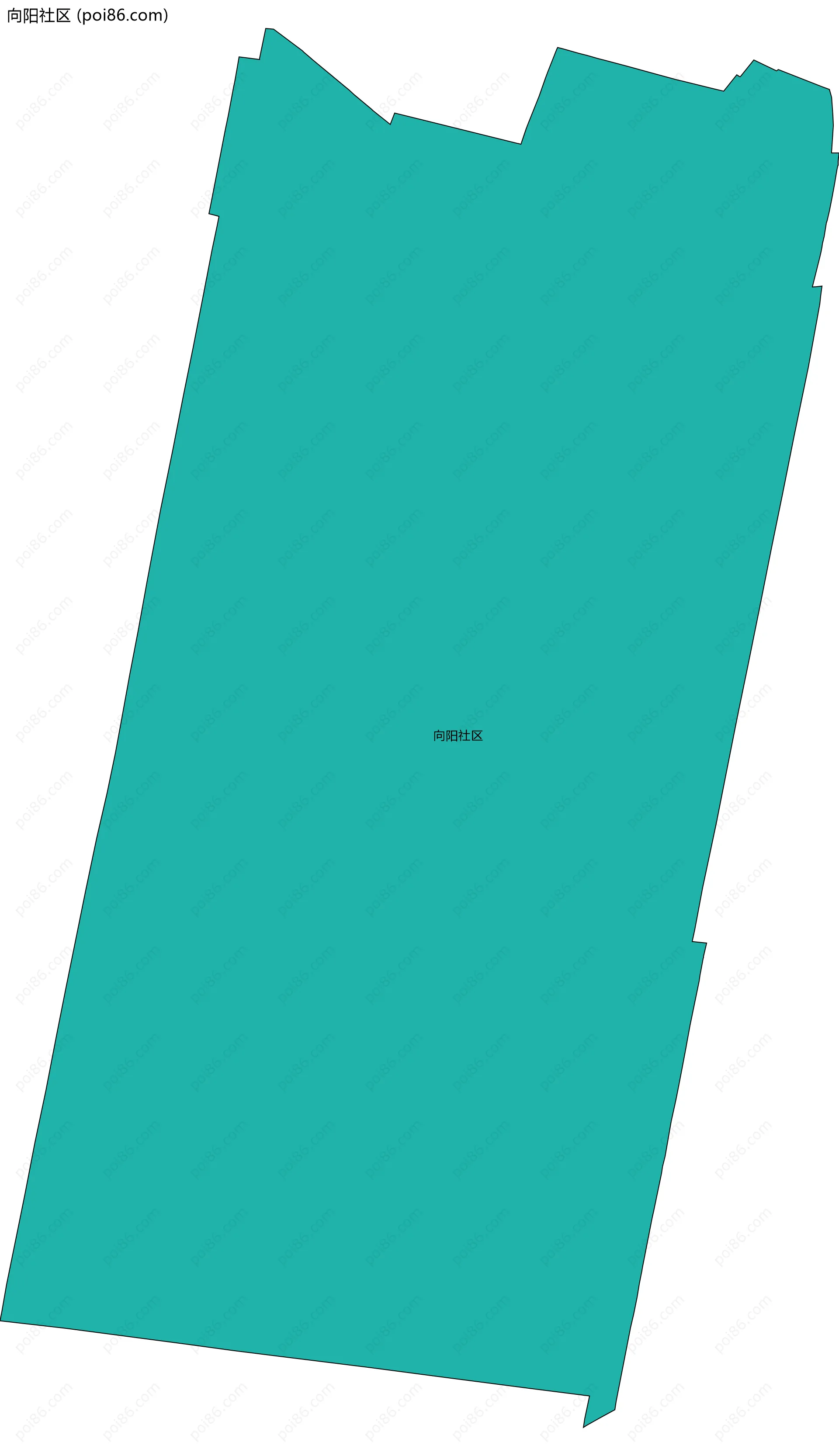 向阳社区边界地图