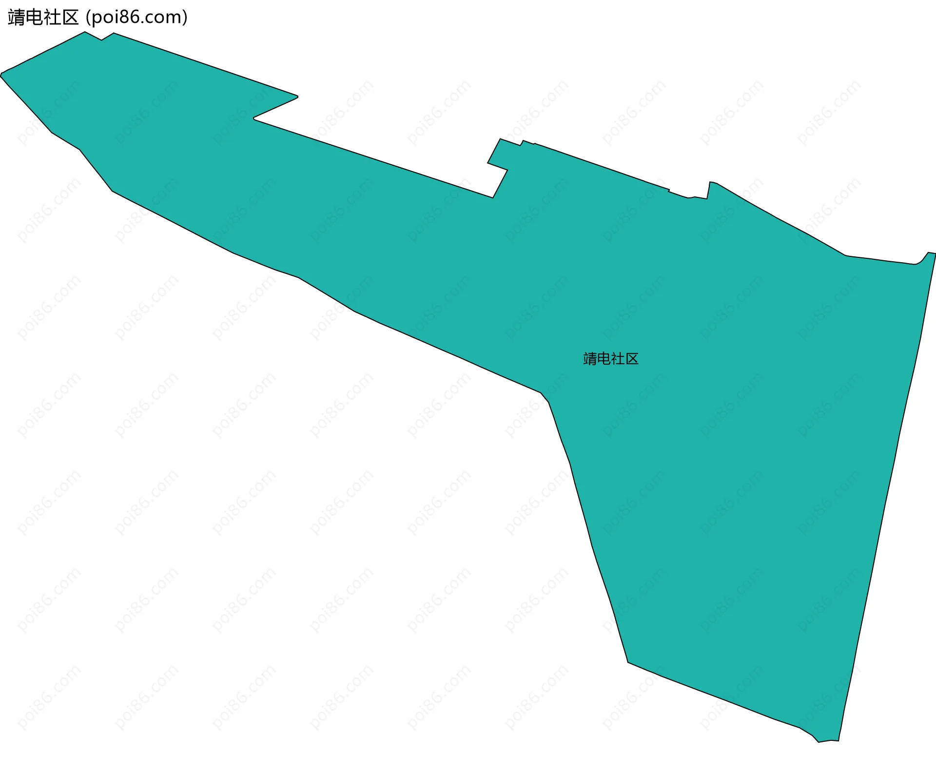 靖电社区边界地图