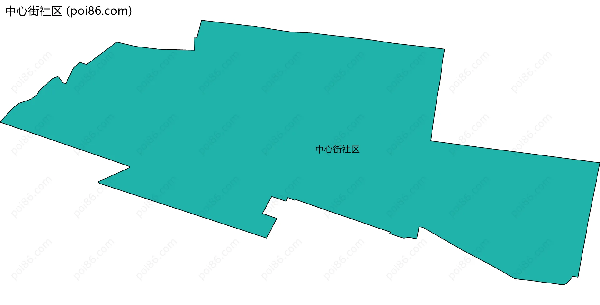 中心街社区边界地图