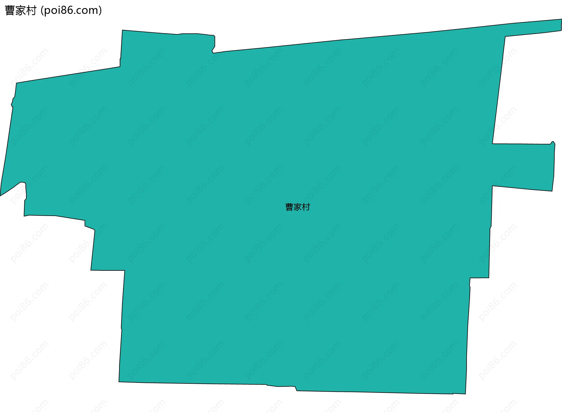 曹家村边界地图
