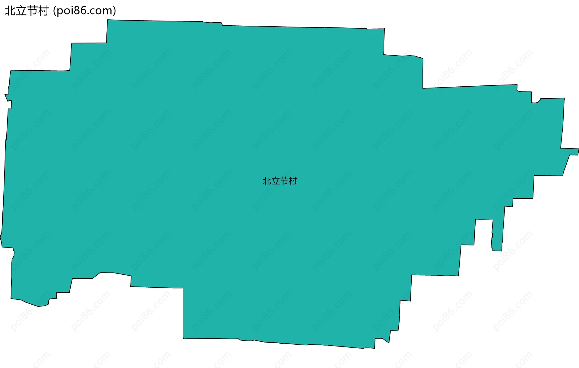 北立节村边界地图