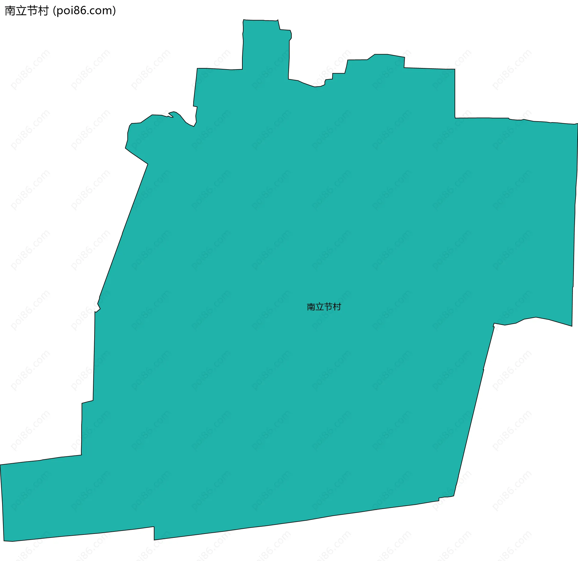 南立节村边界地图