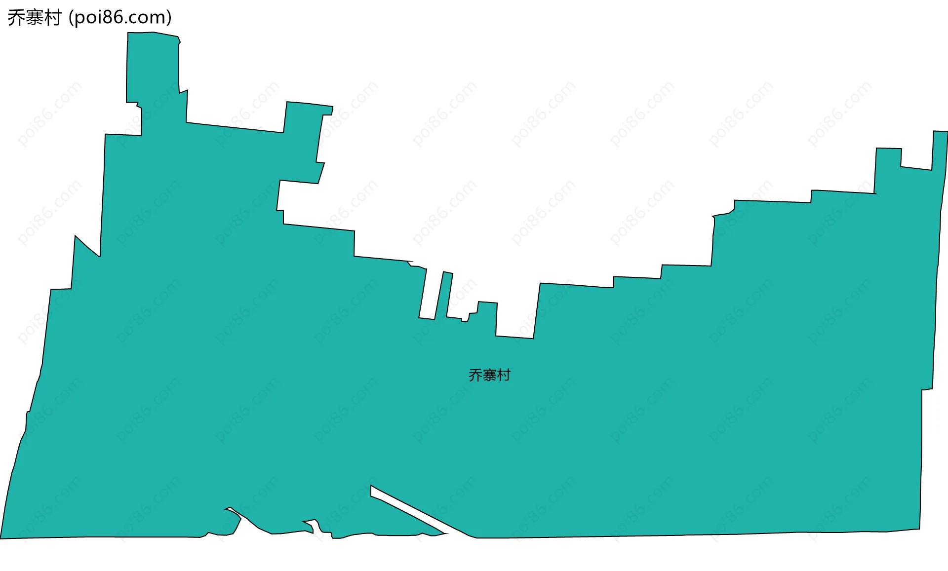 乔寨村边界地图