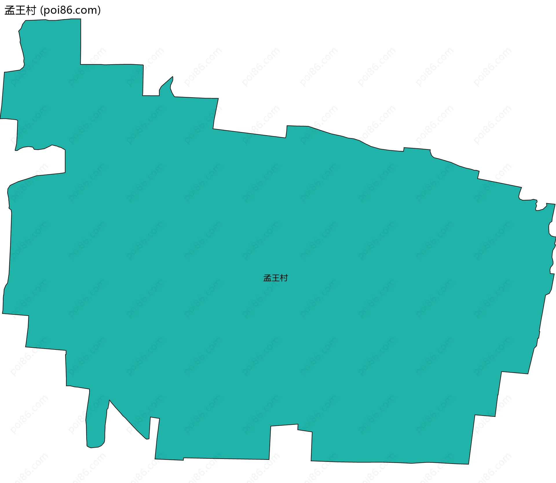 孟王村边界地图