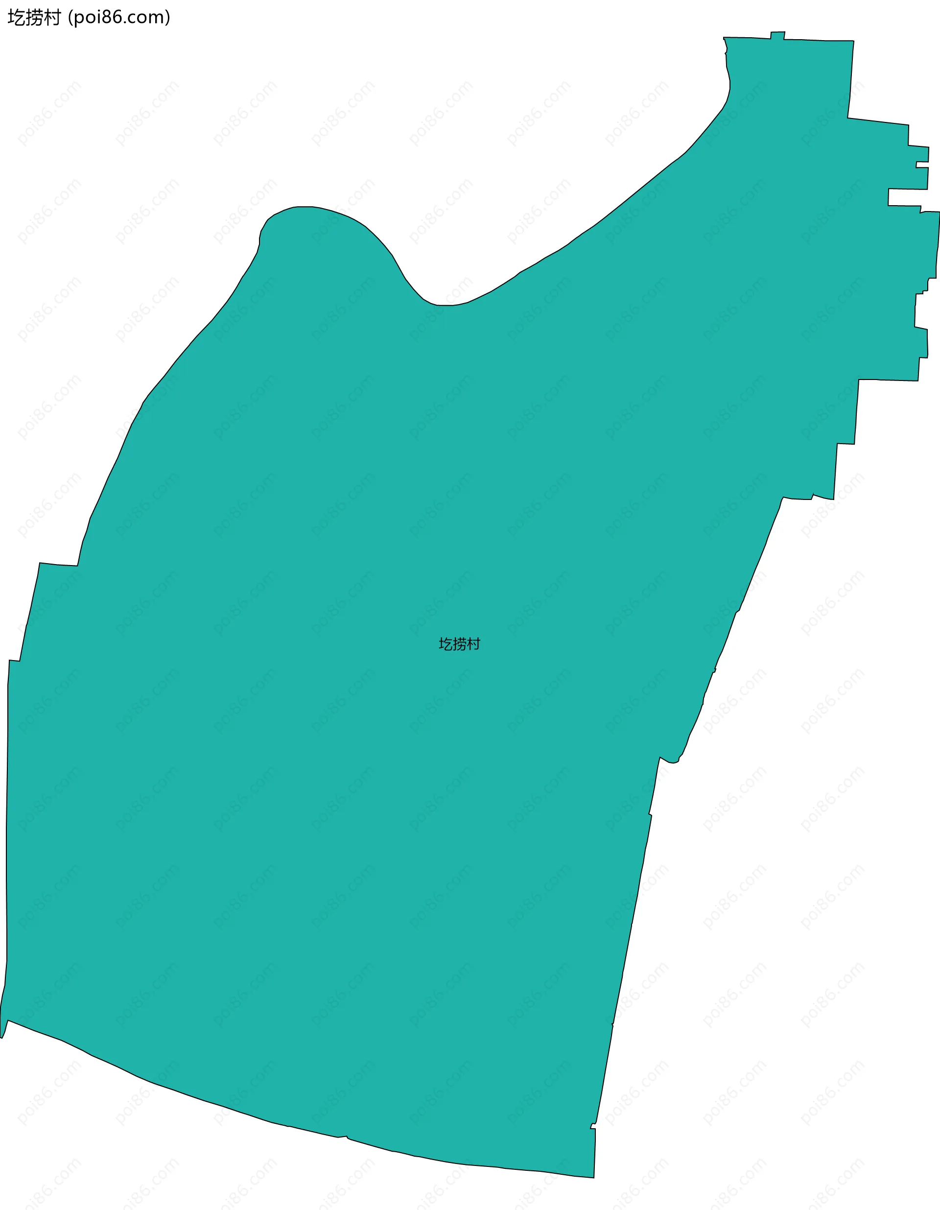 圪捞村边界地图