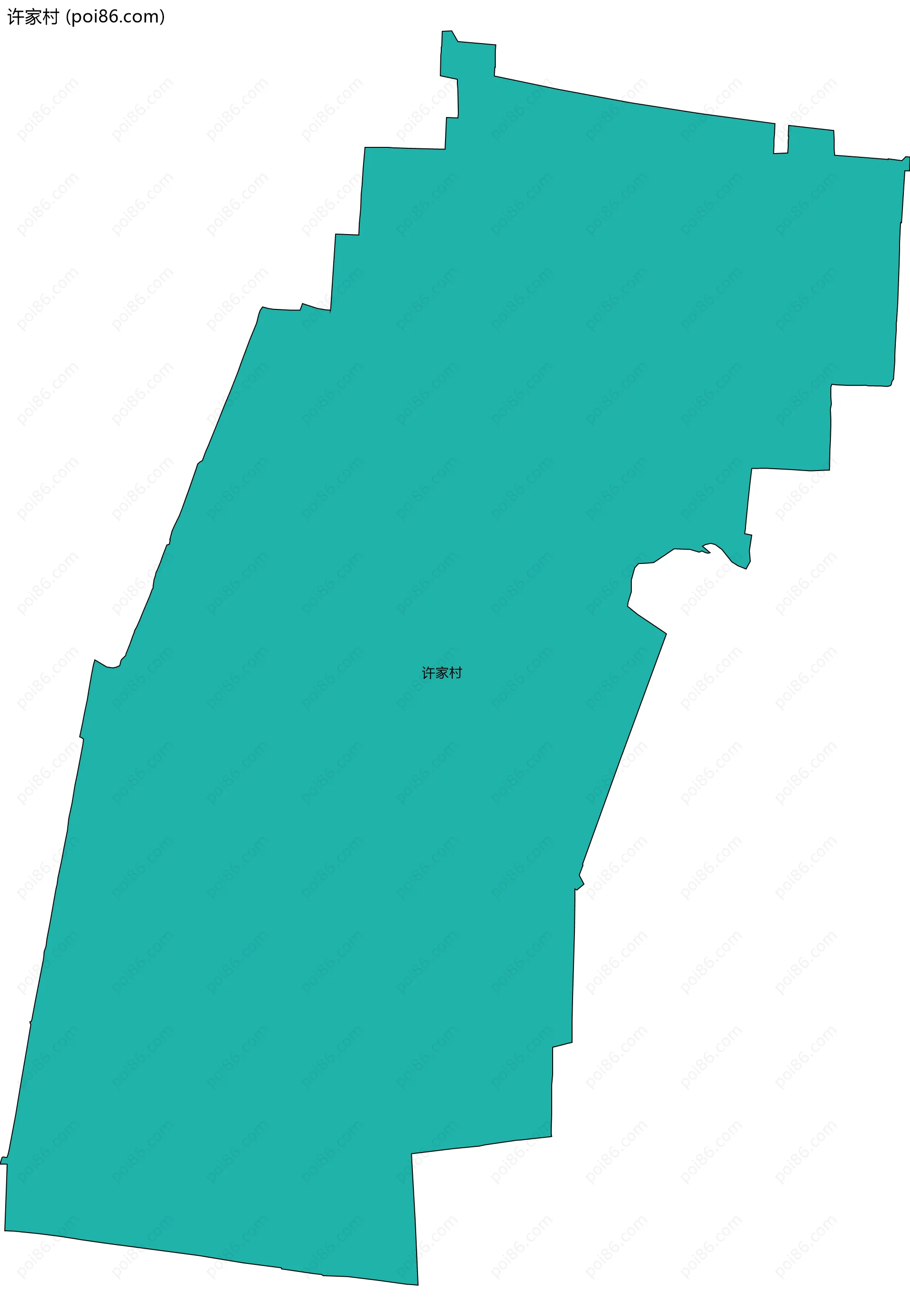 许家村边界地图