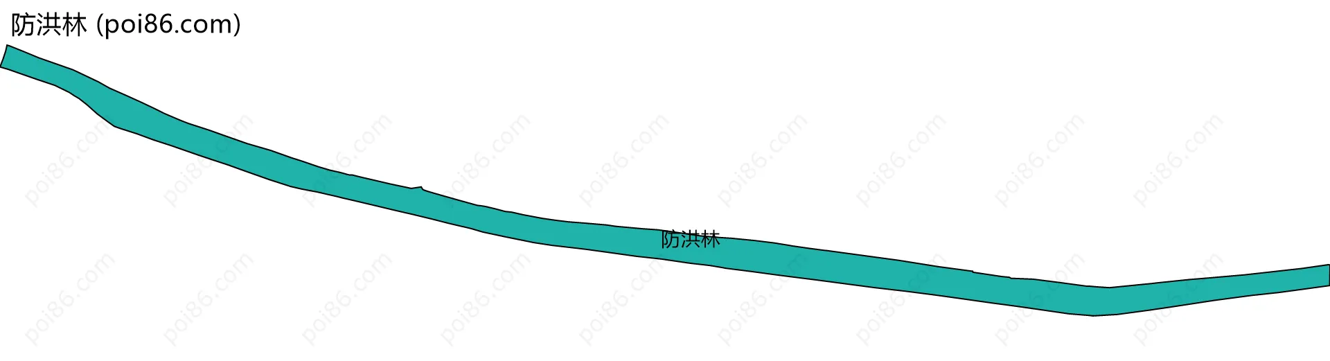 防洪林边界地图