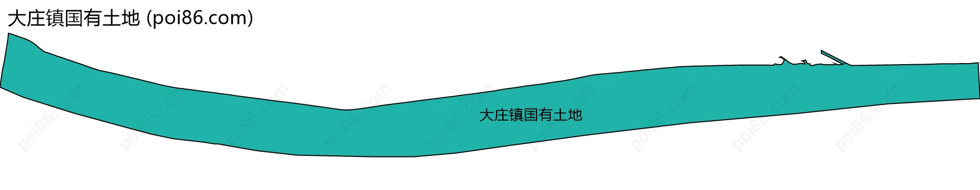 大庄镇国有土地边界地图