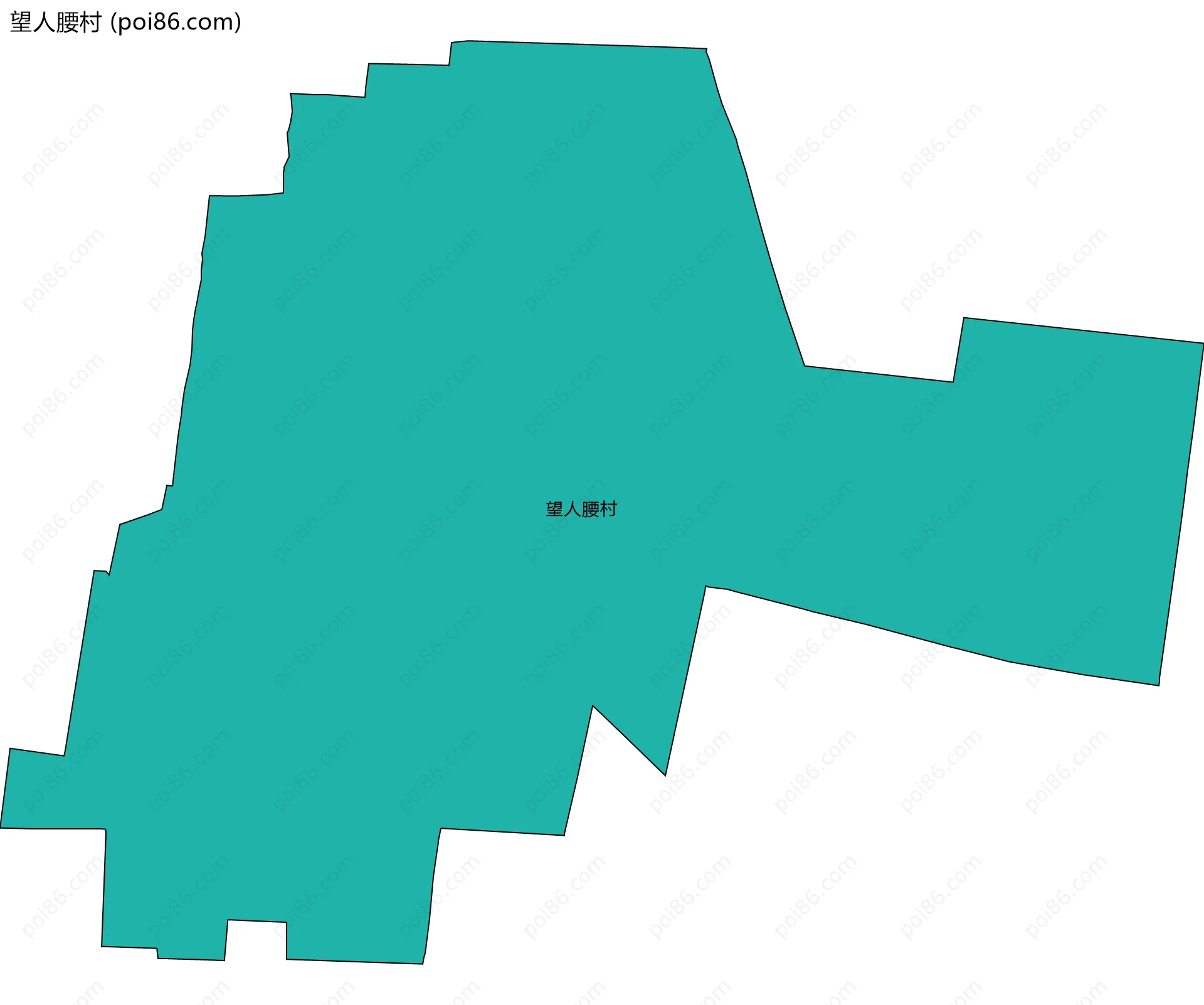 望人腰村边界地图