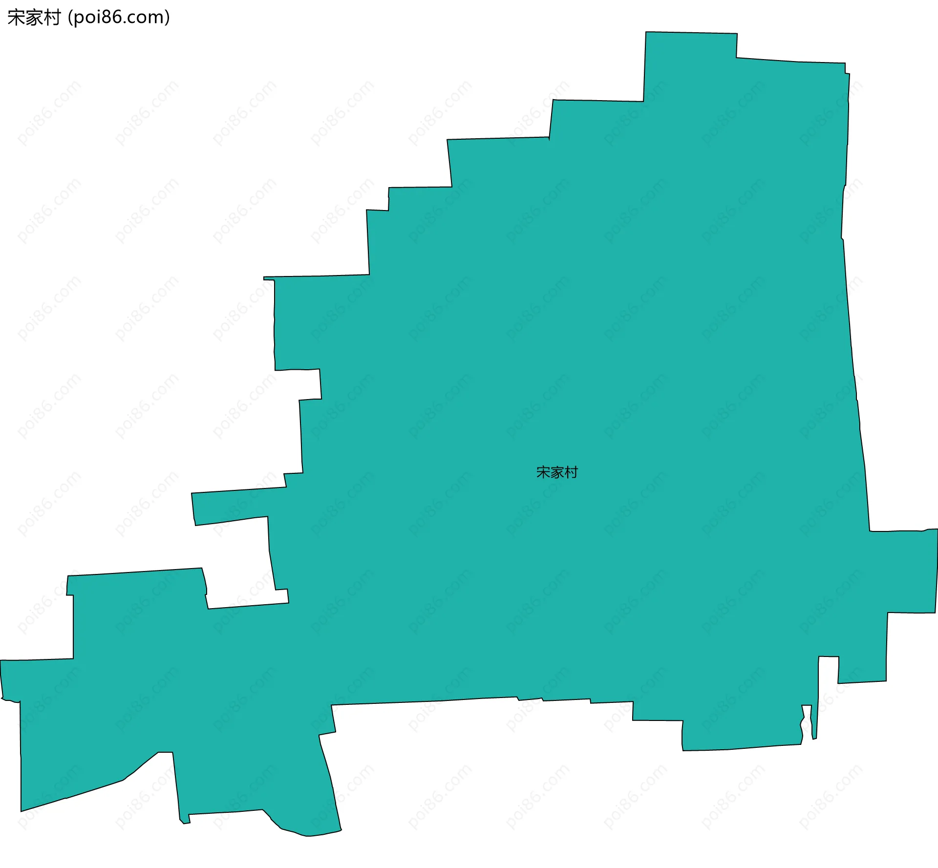 宋家村边界地图