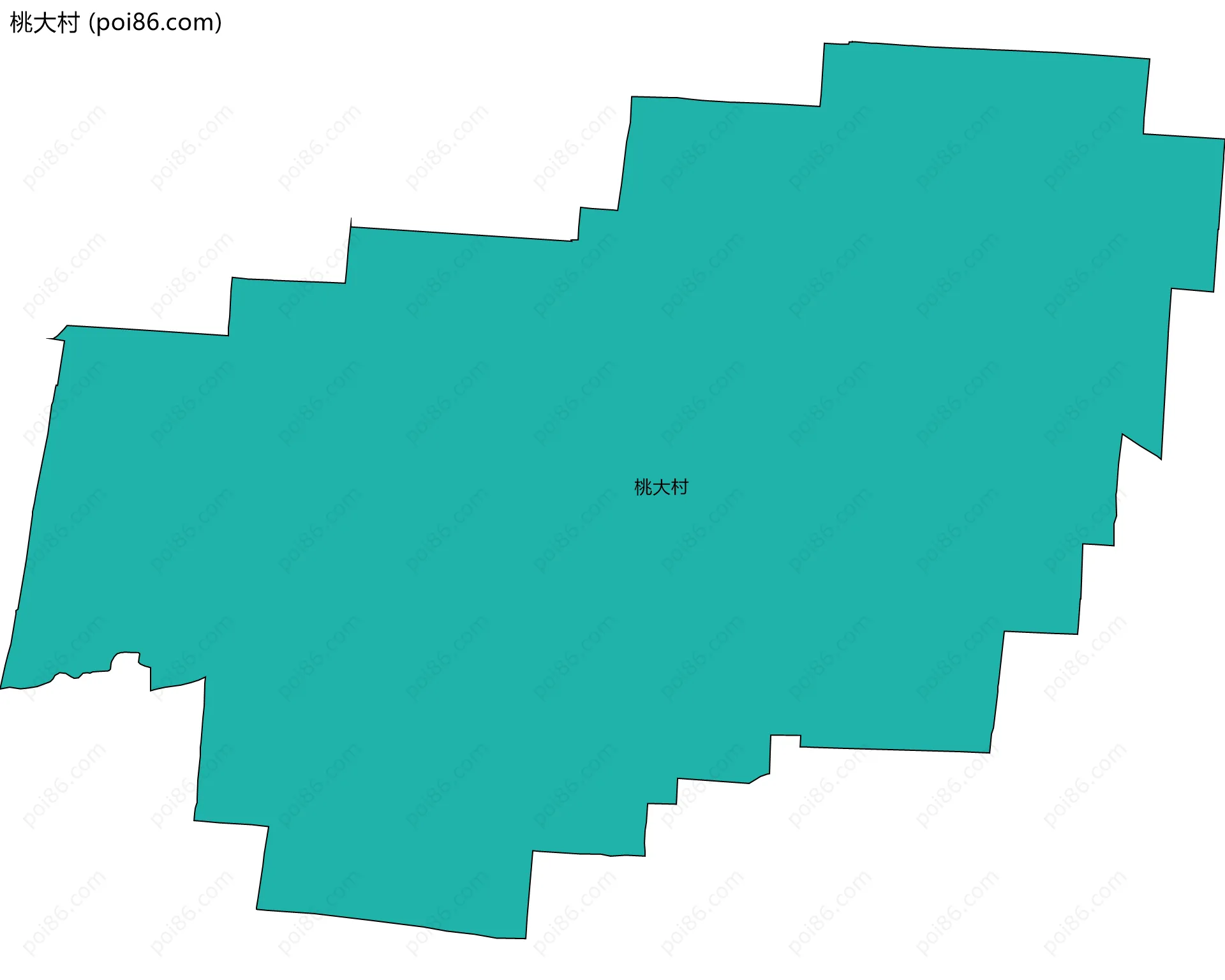 桃大村边界地图