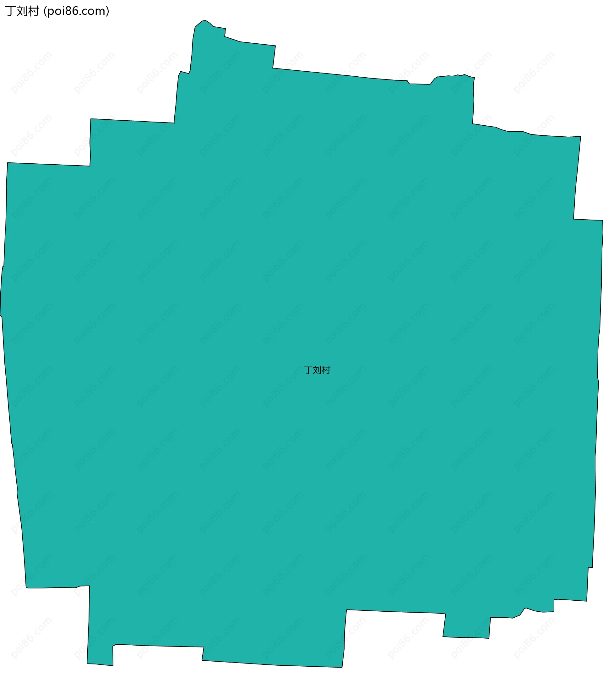 丁刘村边界地图