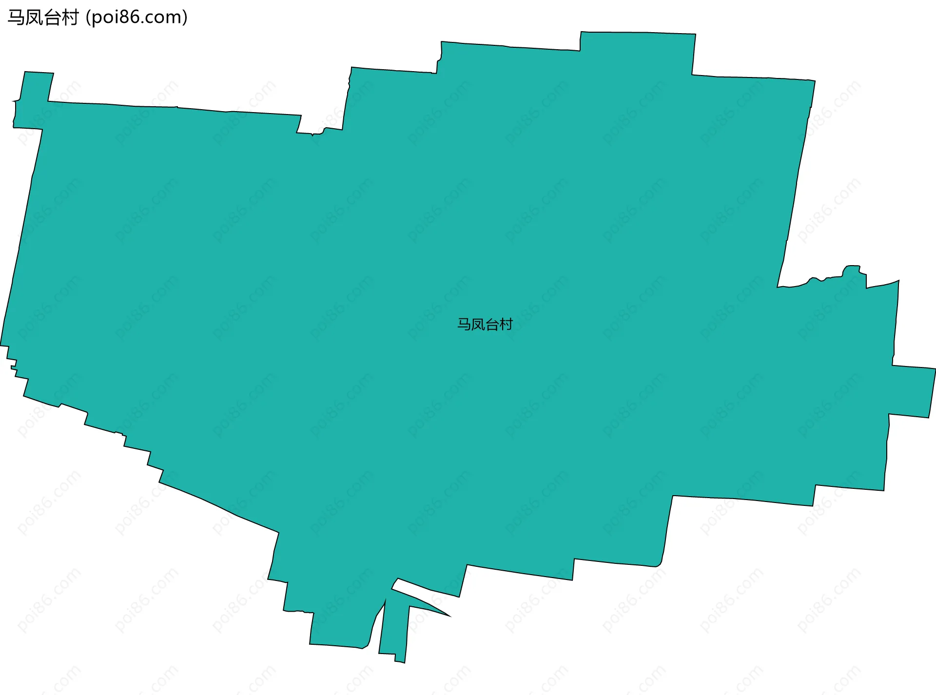 马凤台村边界地图