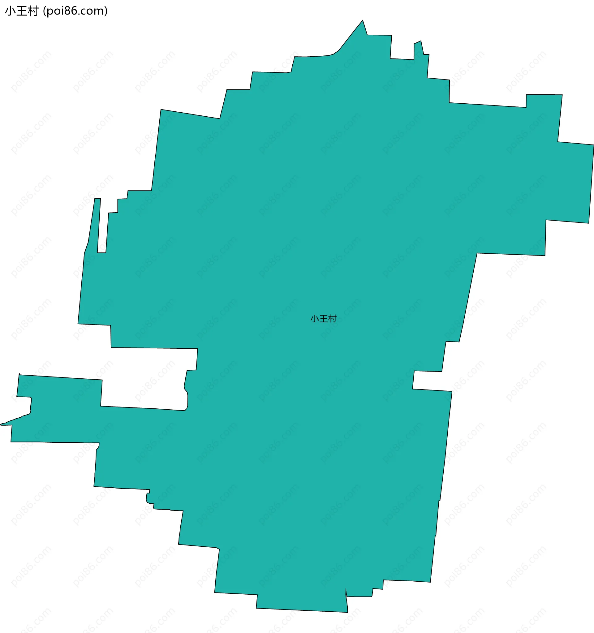 小王村边界地图