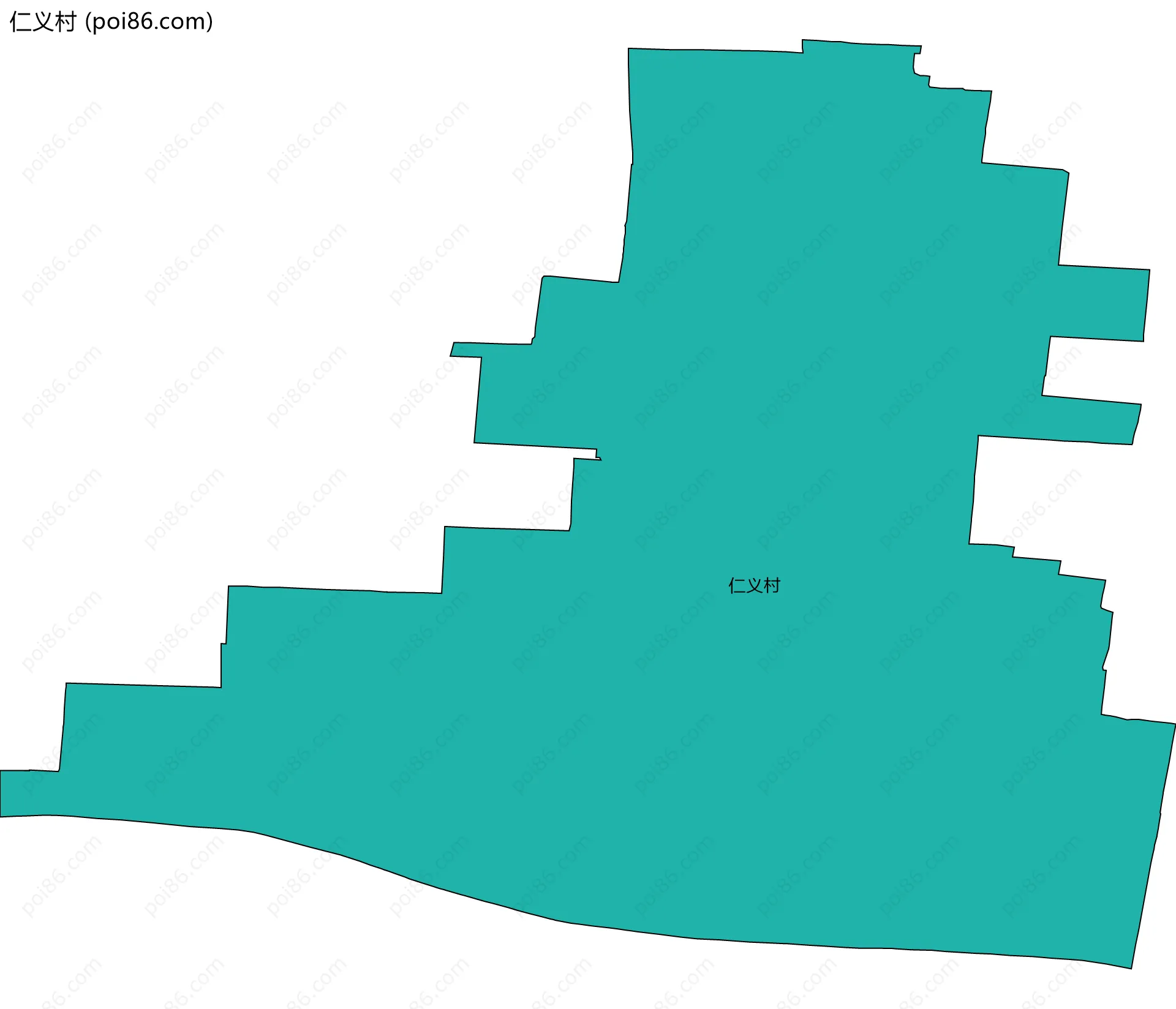 仁义村边界地图