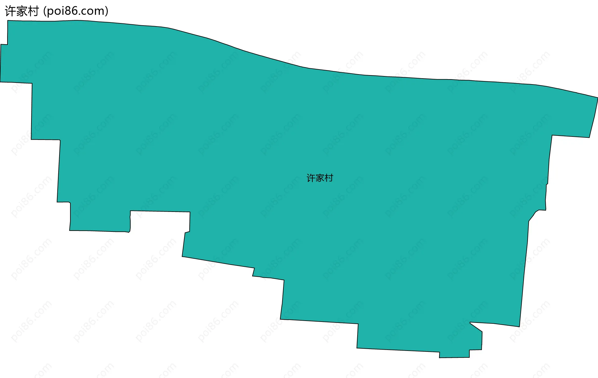 许家村边界地图