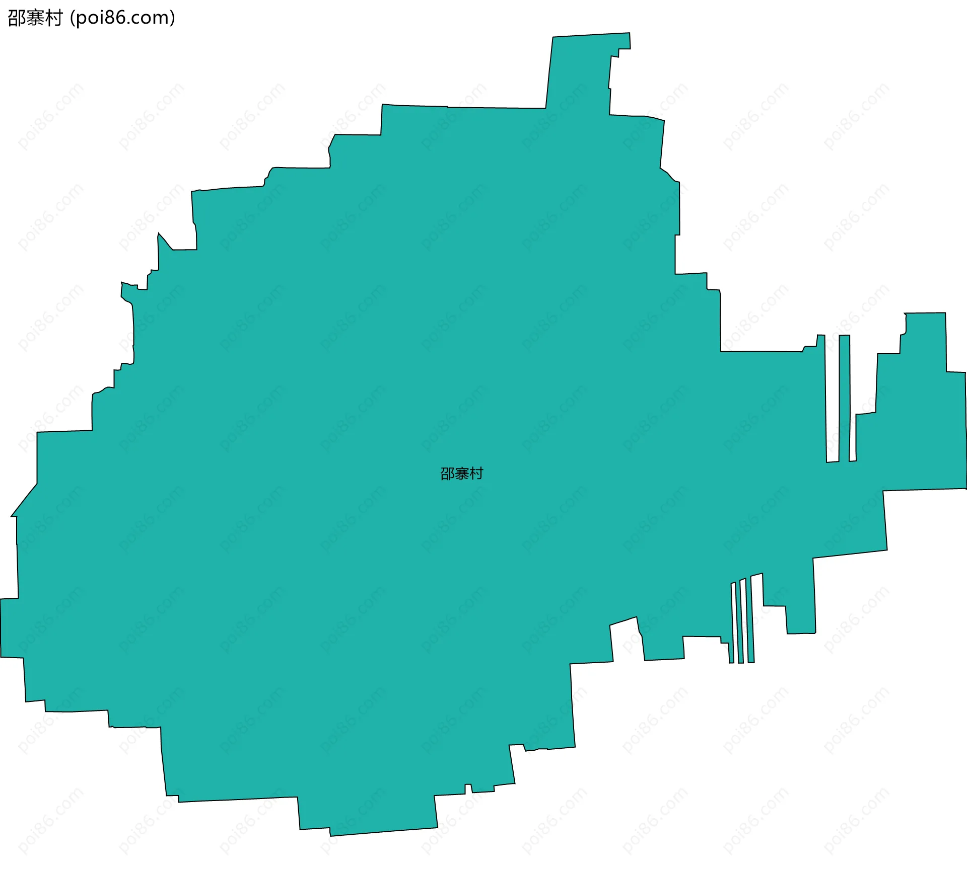 邵寨村边界地图