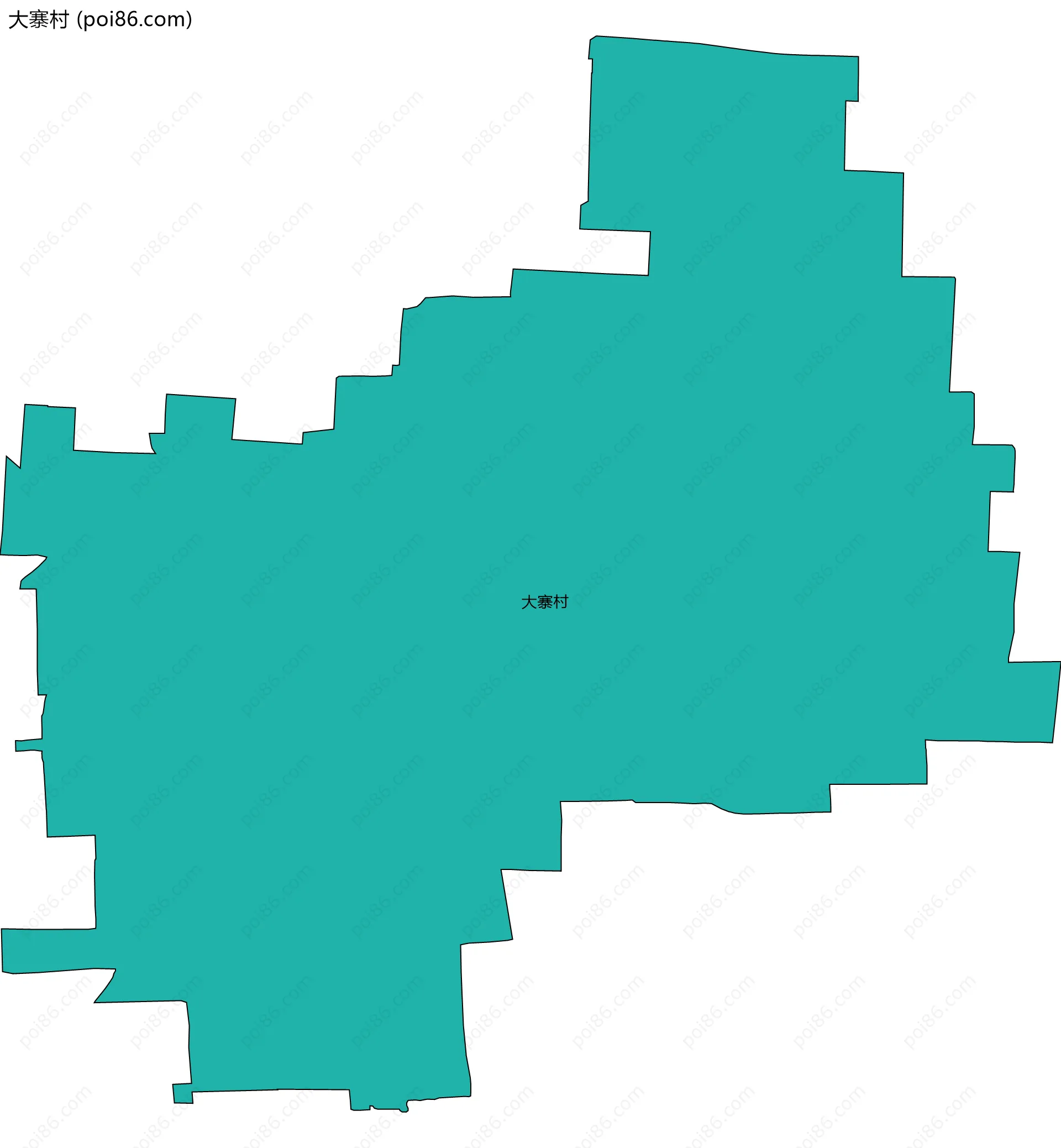 大寨村边界地图