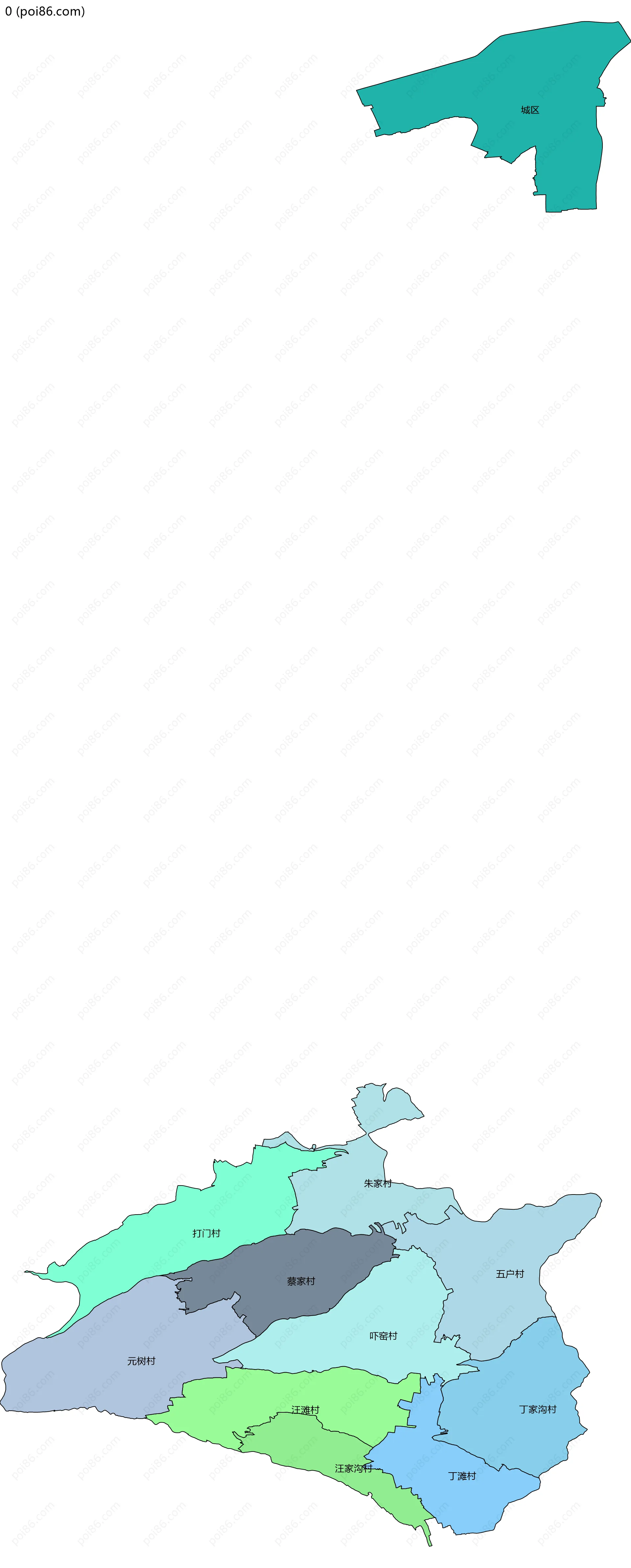 0边界地图(五级行政区划)