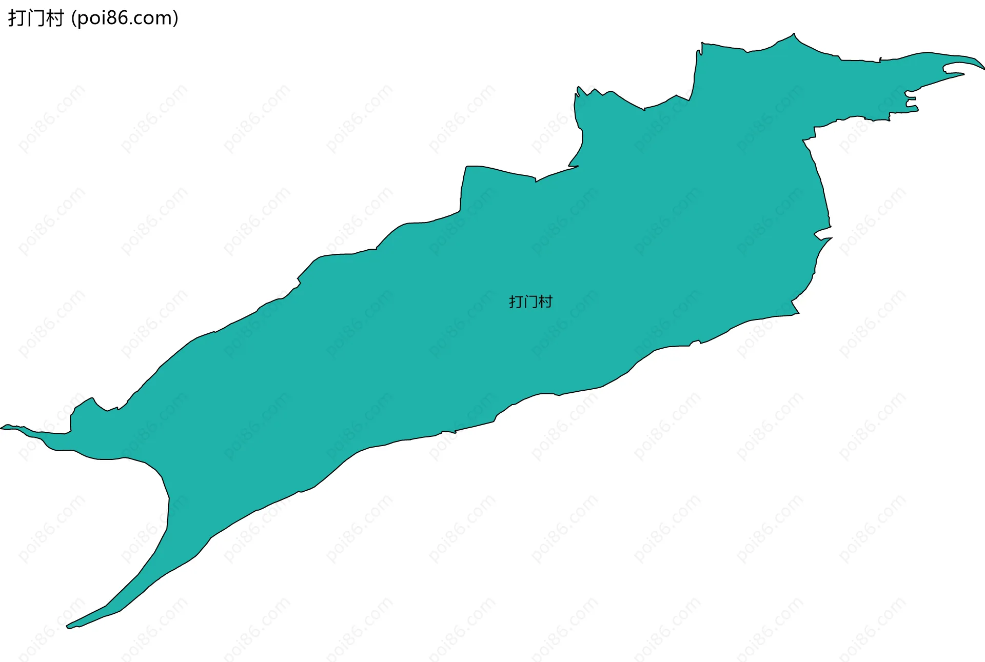 打门村边界地图