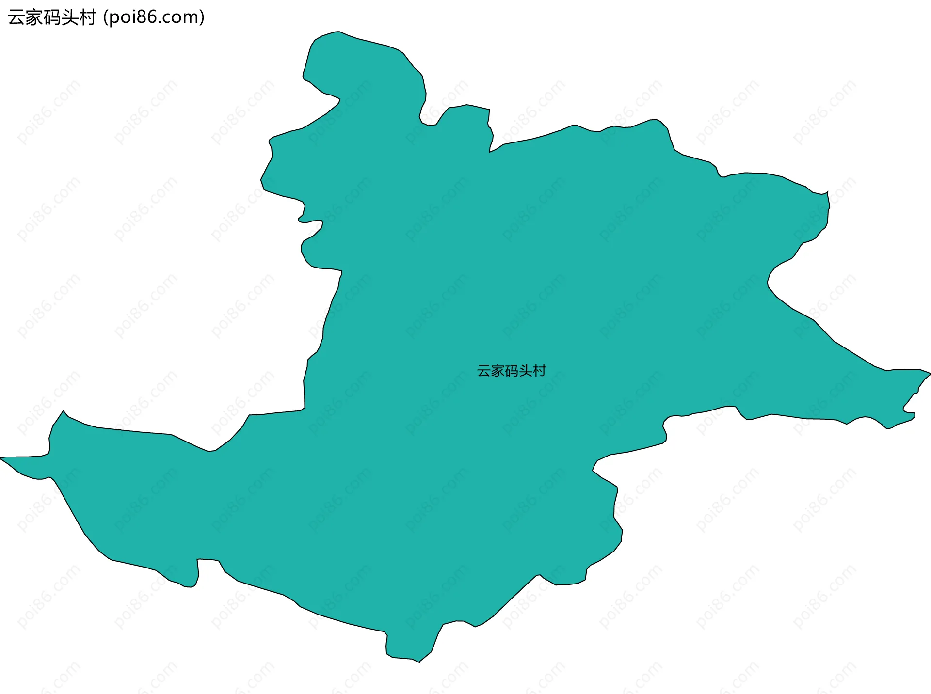 云家码头村边界地图