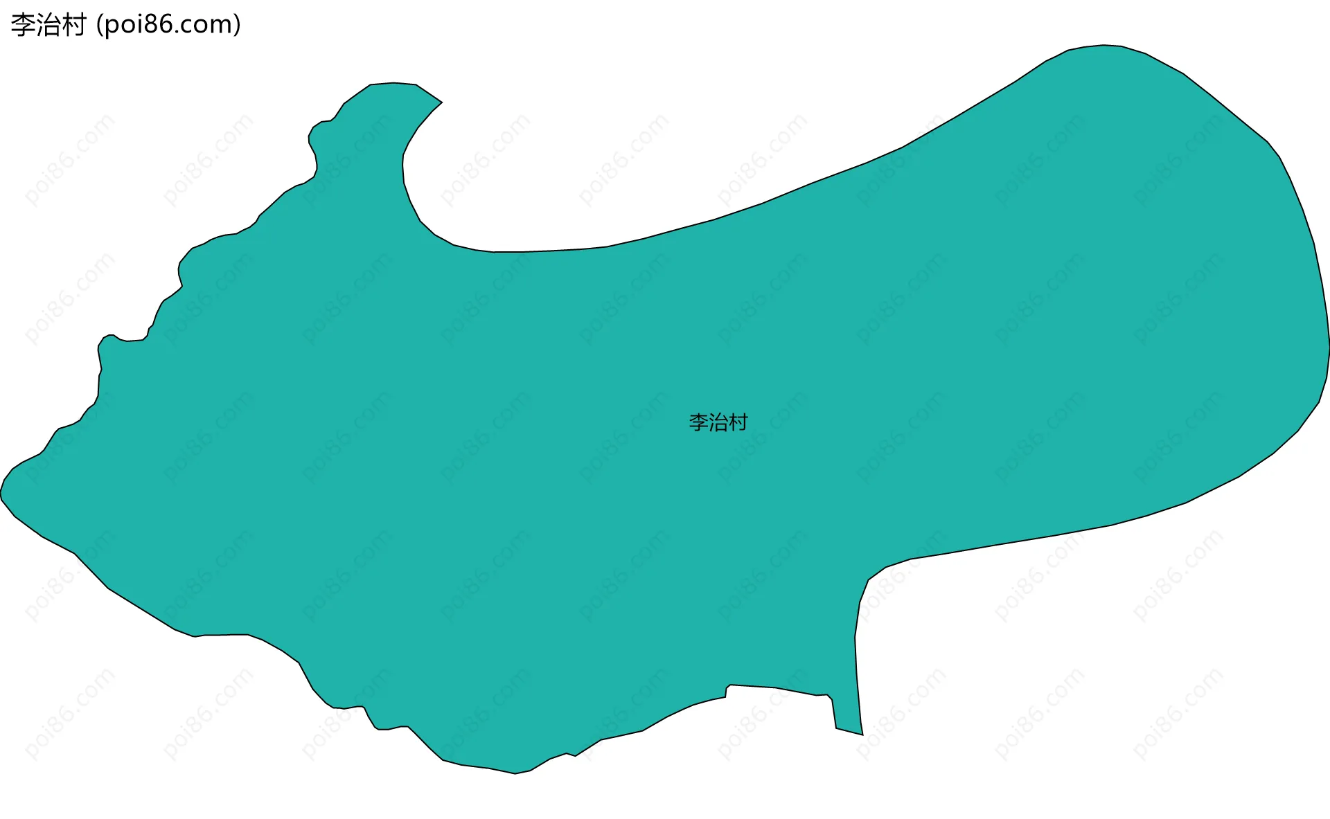 李治村边界地图