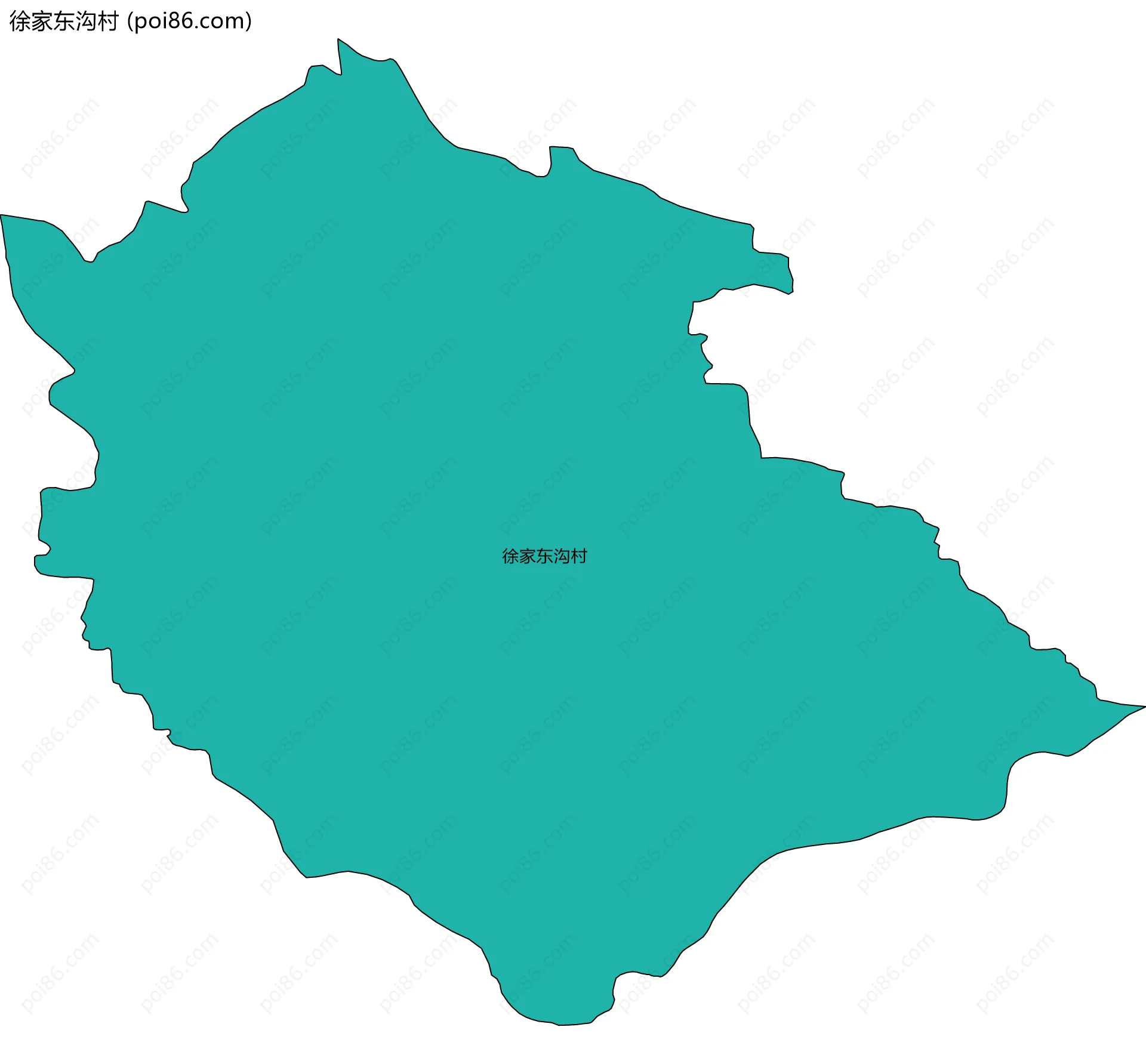 徐家东沟村边界地图