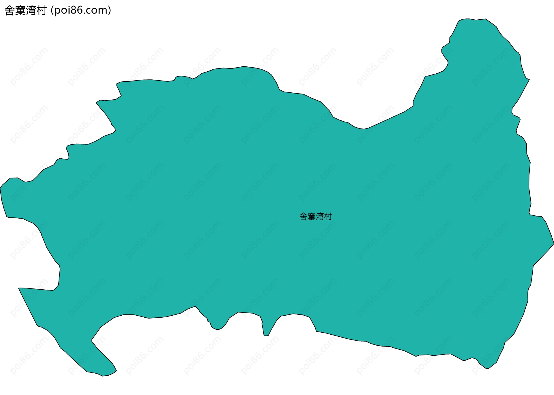 舍窠湾村边界地图