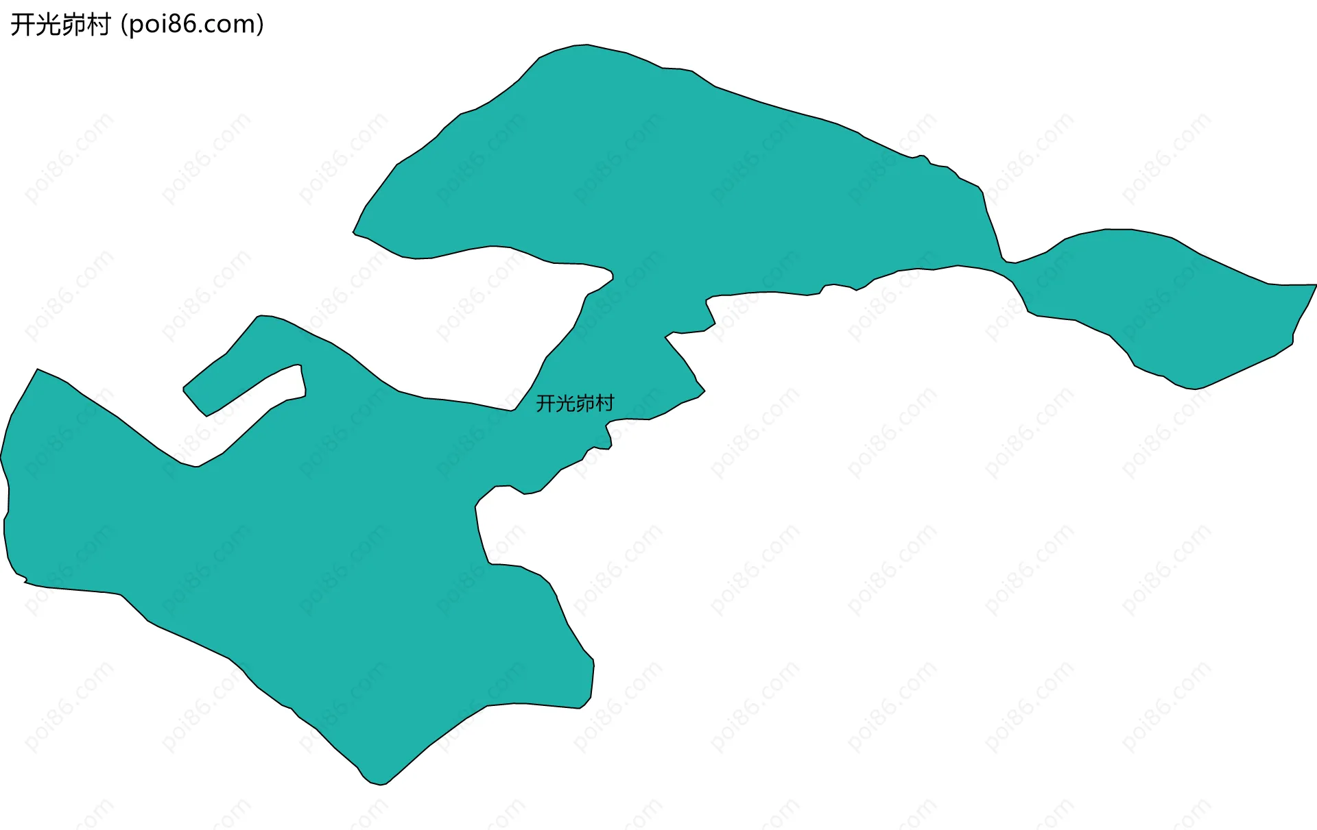 开光峁村边界地图