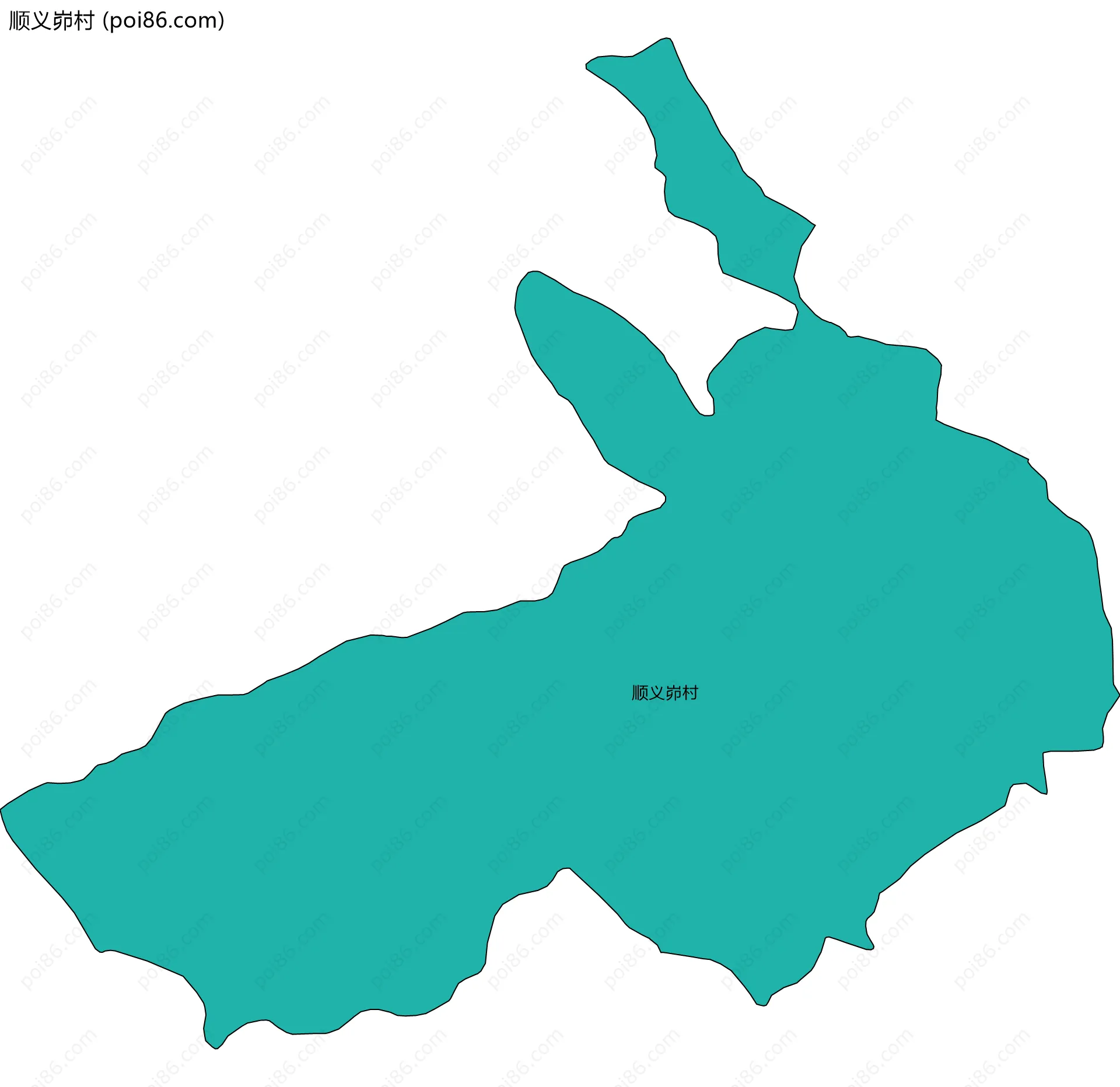 顺义峁村边界地图