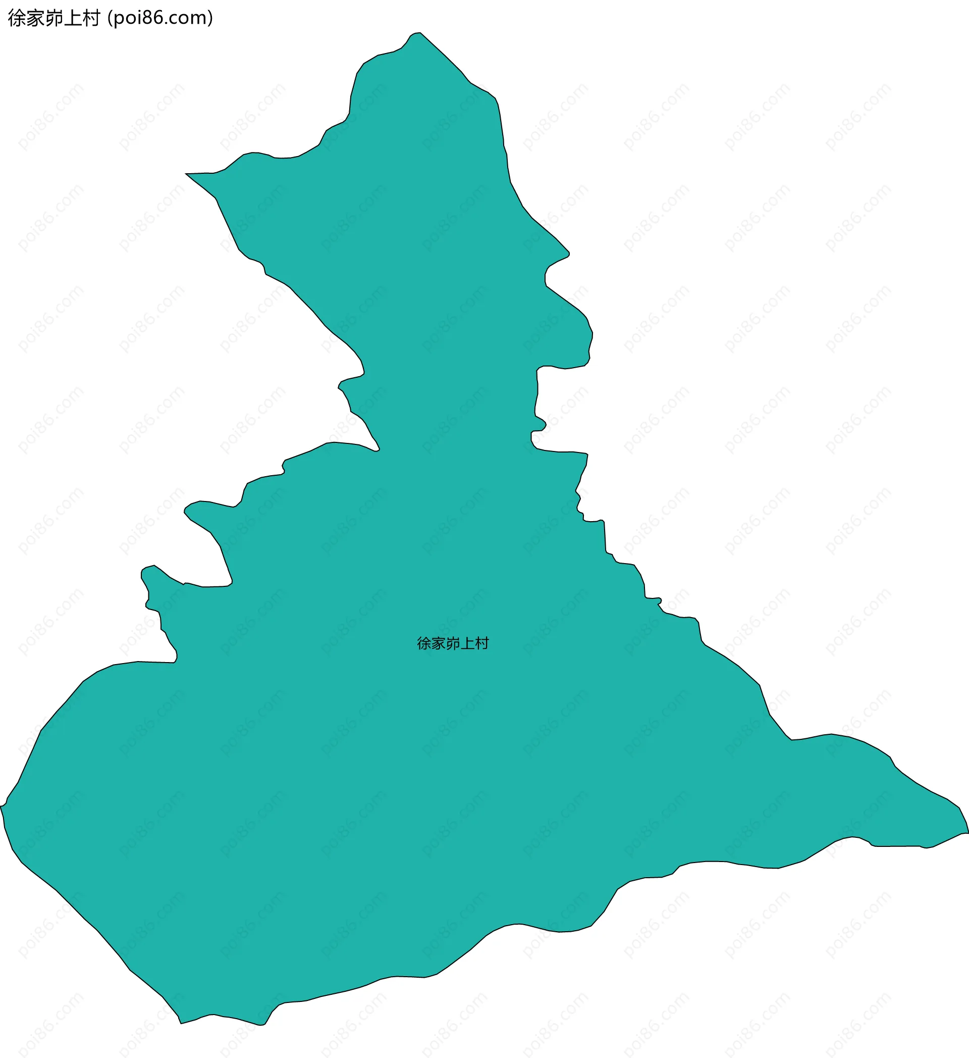 徐家峁上村边界地图