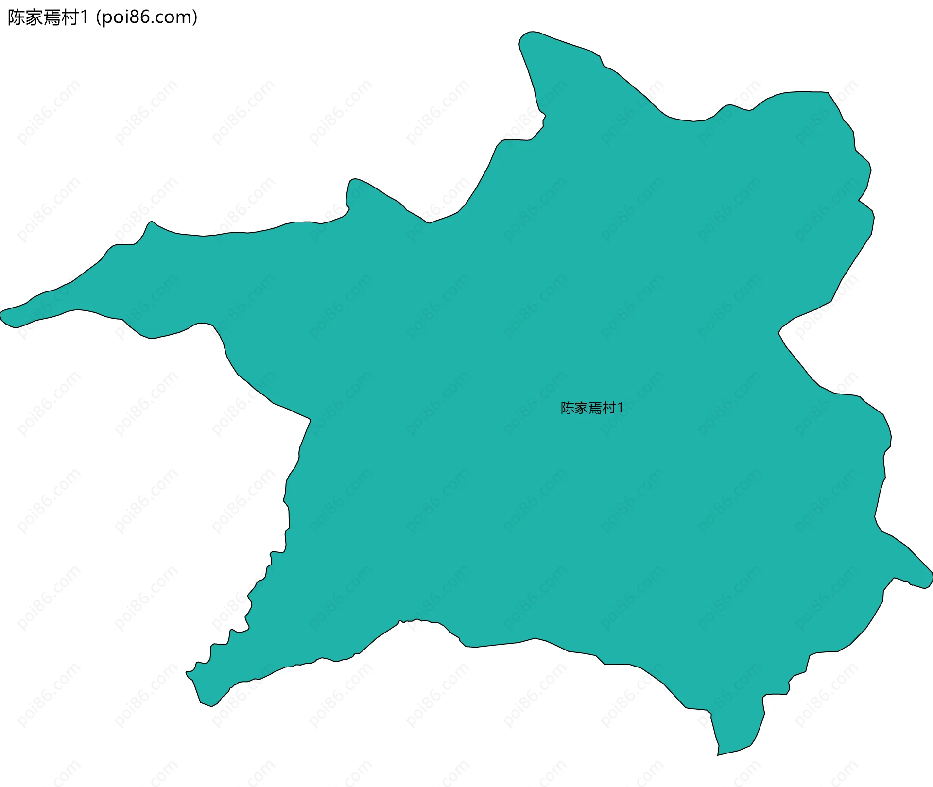 陈家焉村1边界地图