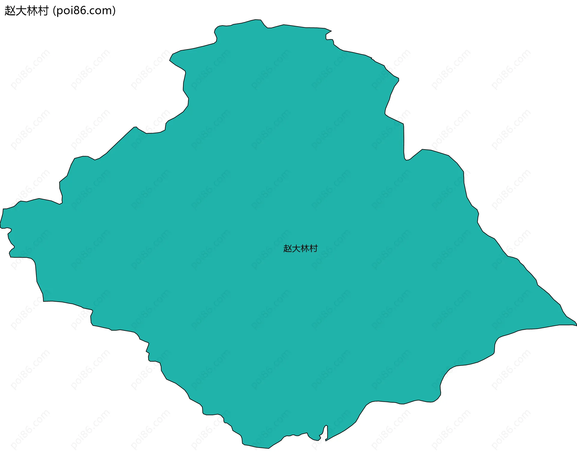 赵大林村边界地图